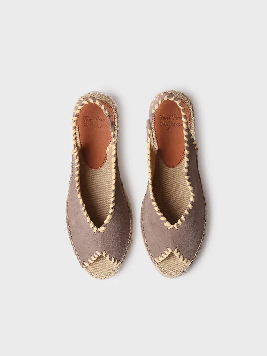 Toni Pons Laila-SD espadrille compensée cuir jute 7 cm