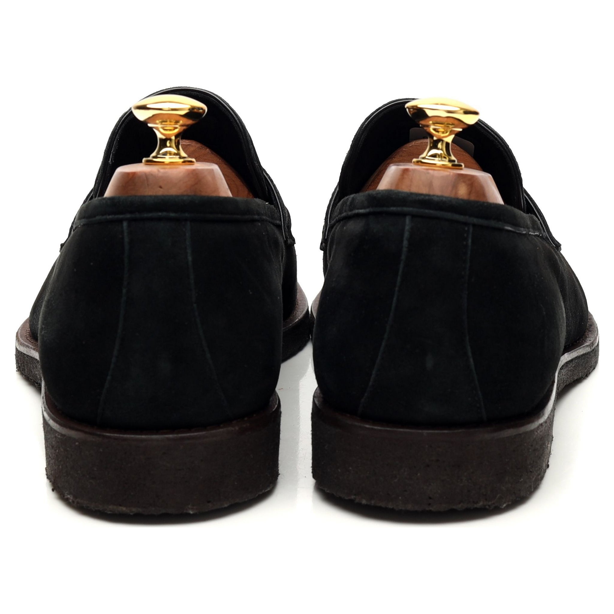 Cabasso mocassins penny suède noir pointure UK 10