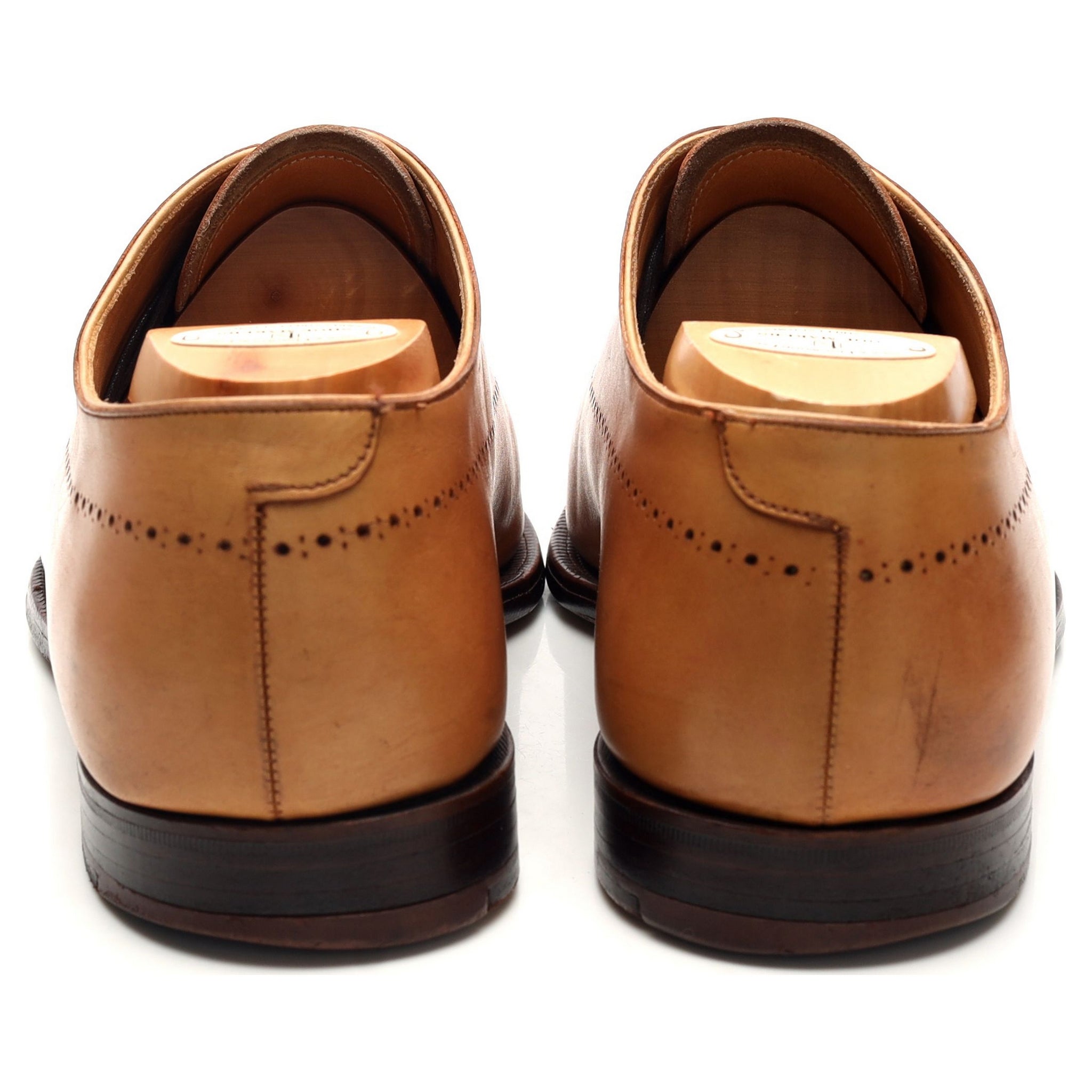 New & Lingwood richelieu cuir tan wholecut pointure 10