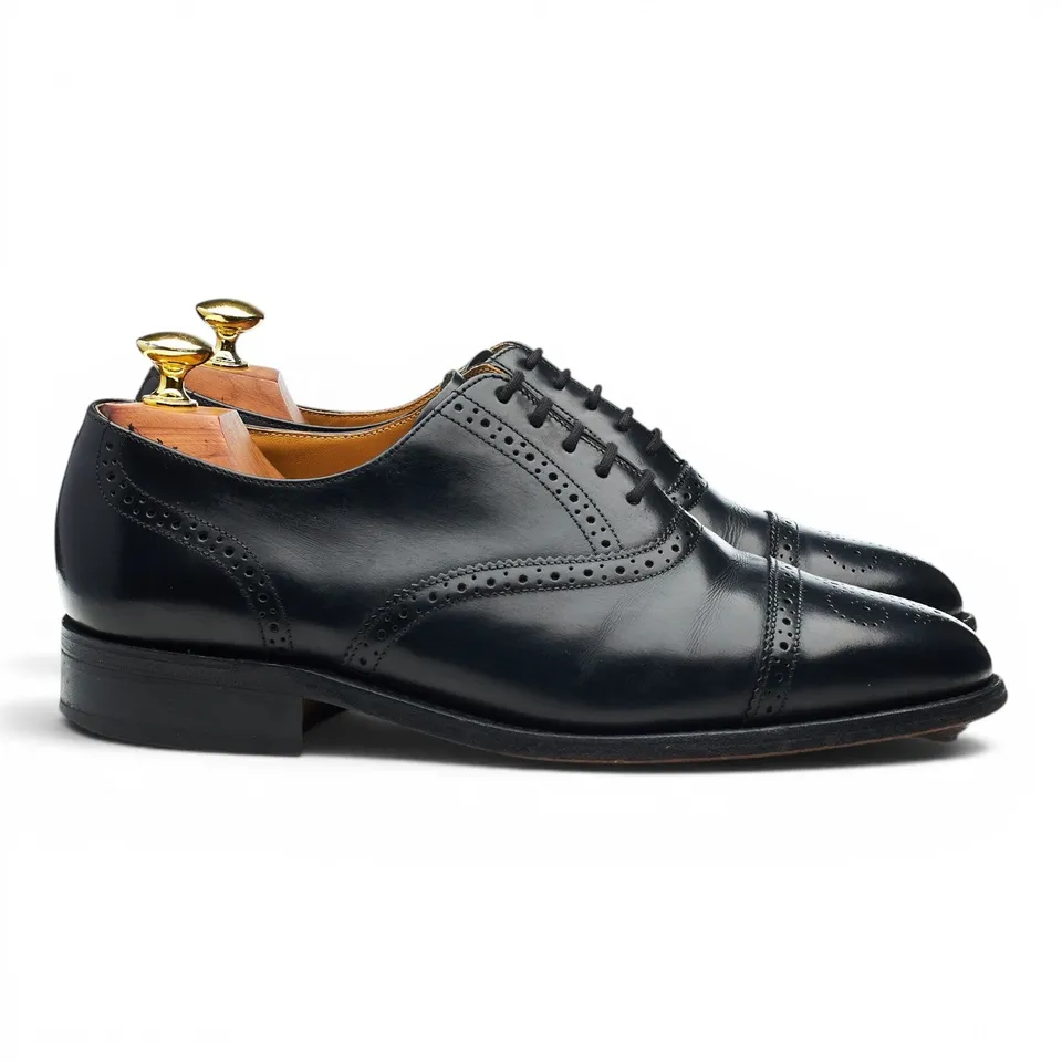 Barker Alfred chaussures oxford cuir noir pointure UK 7