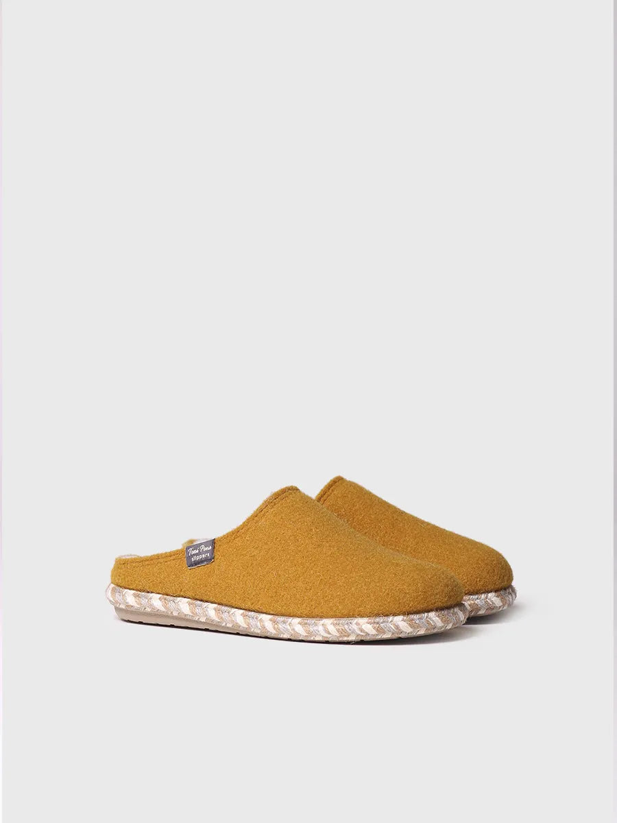 Toni Pons Deli-Fp chaussons feutre ocre
