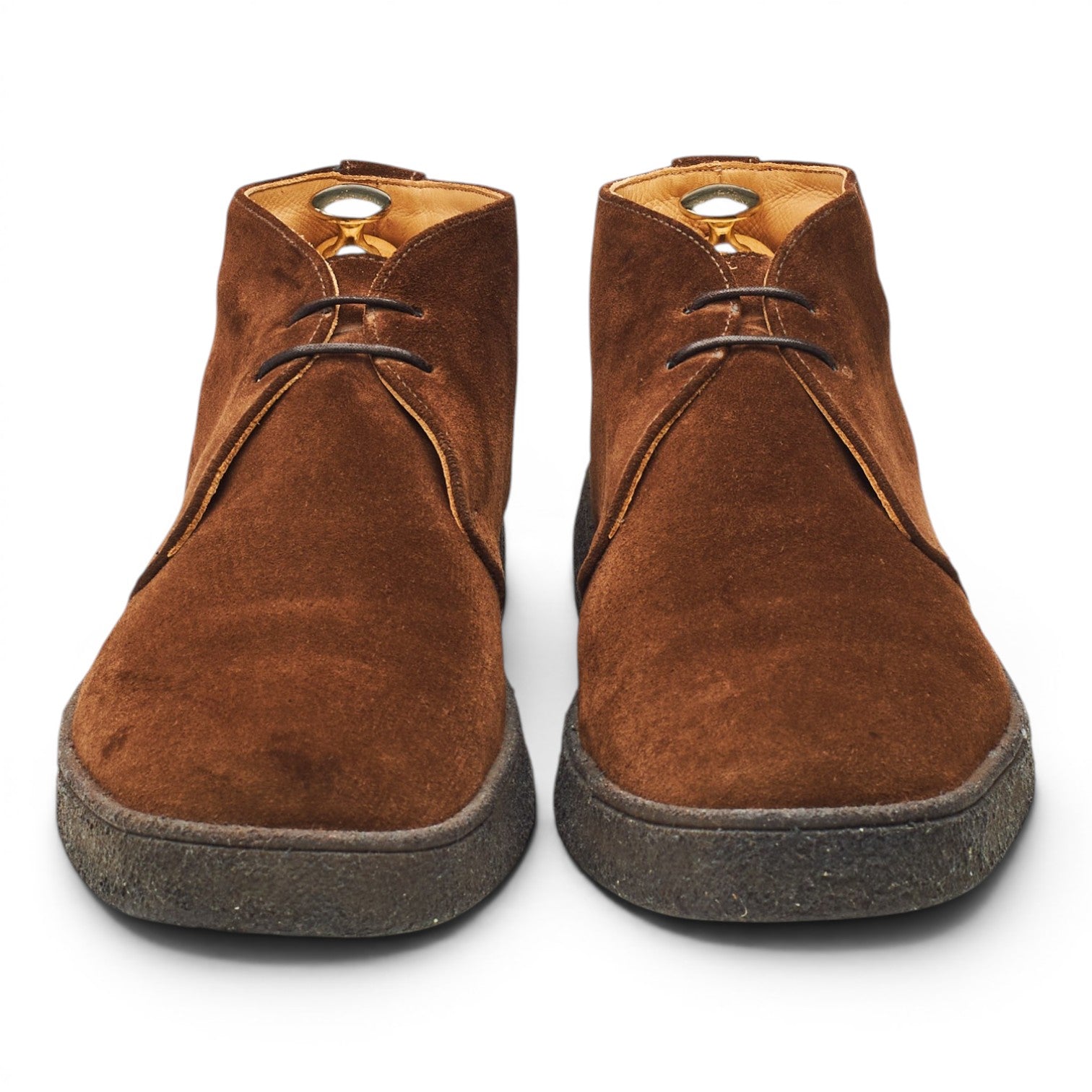 Sanders Luther Bottines Chukka Daim Marron UK 10