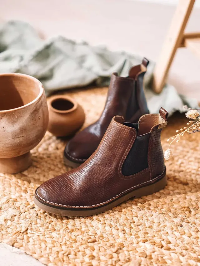 Toni Pons Isa-CC bottines femme cuir effet serpent