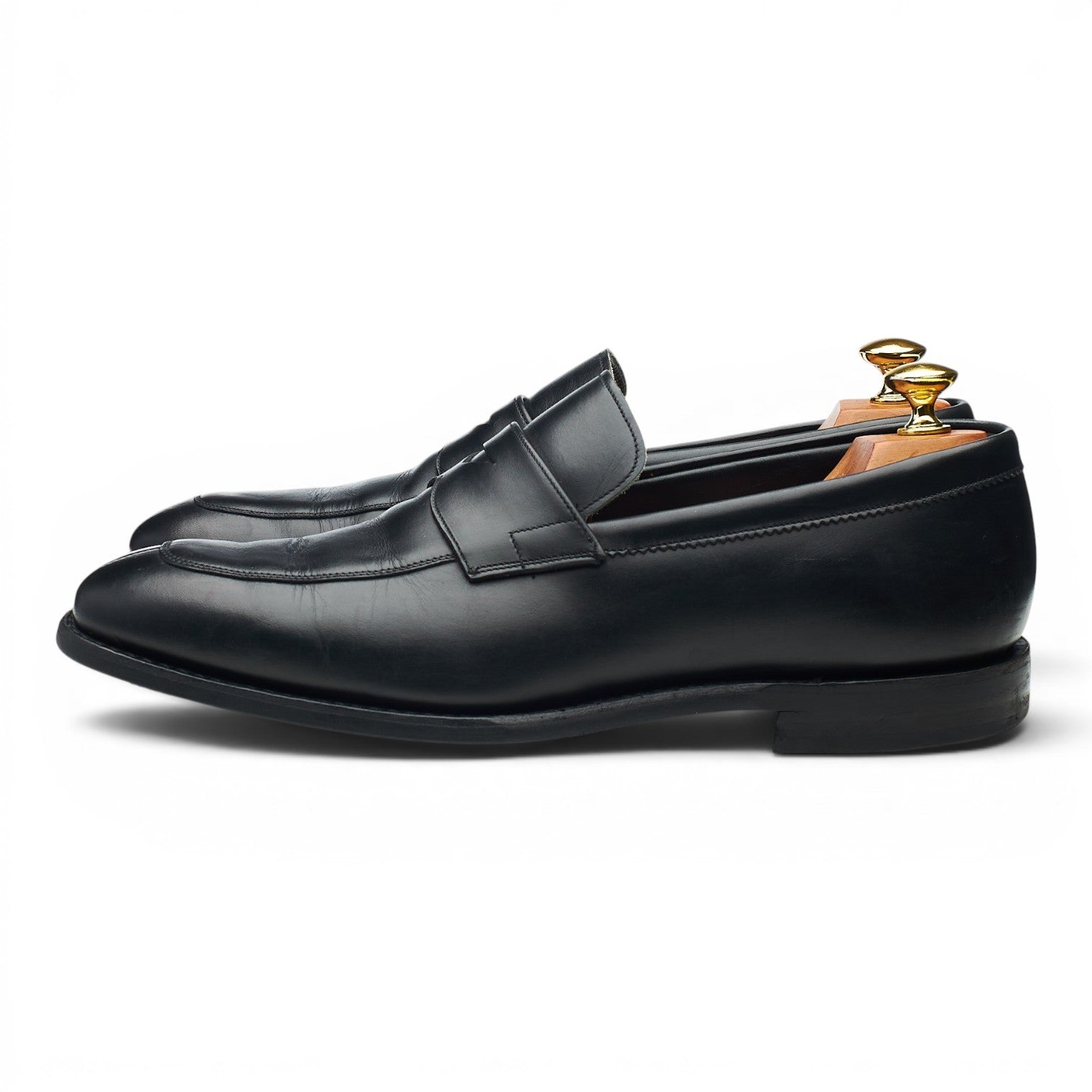 Church's Clay mocassin cuir noir 8 bout fendu