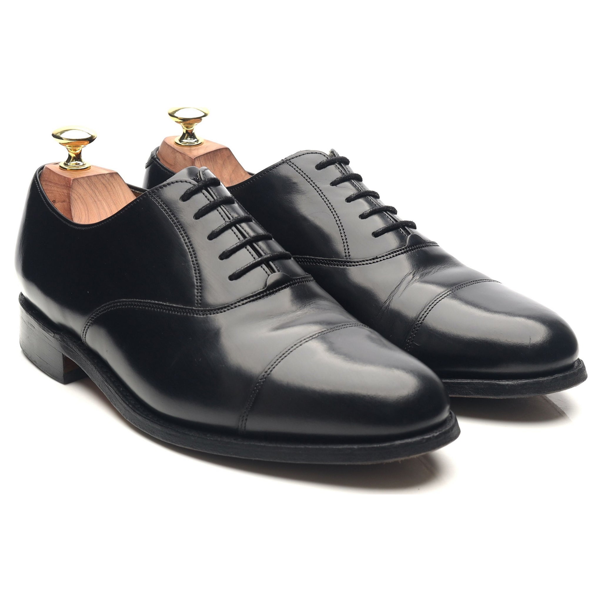 Barker Arnold Oxford Cuir Noir UK 7.5 G