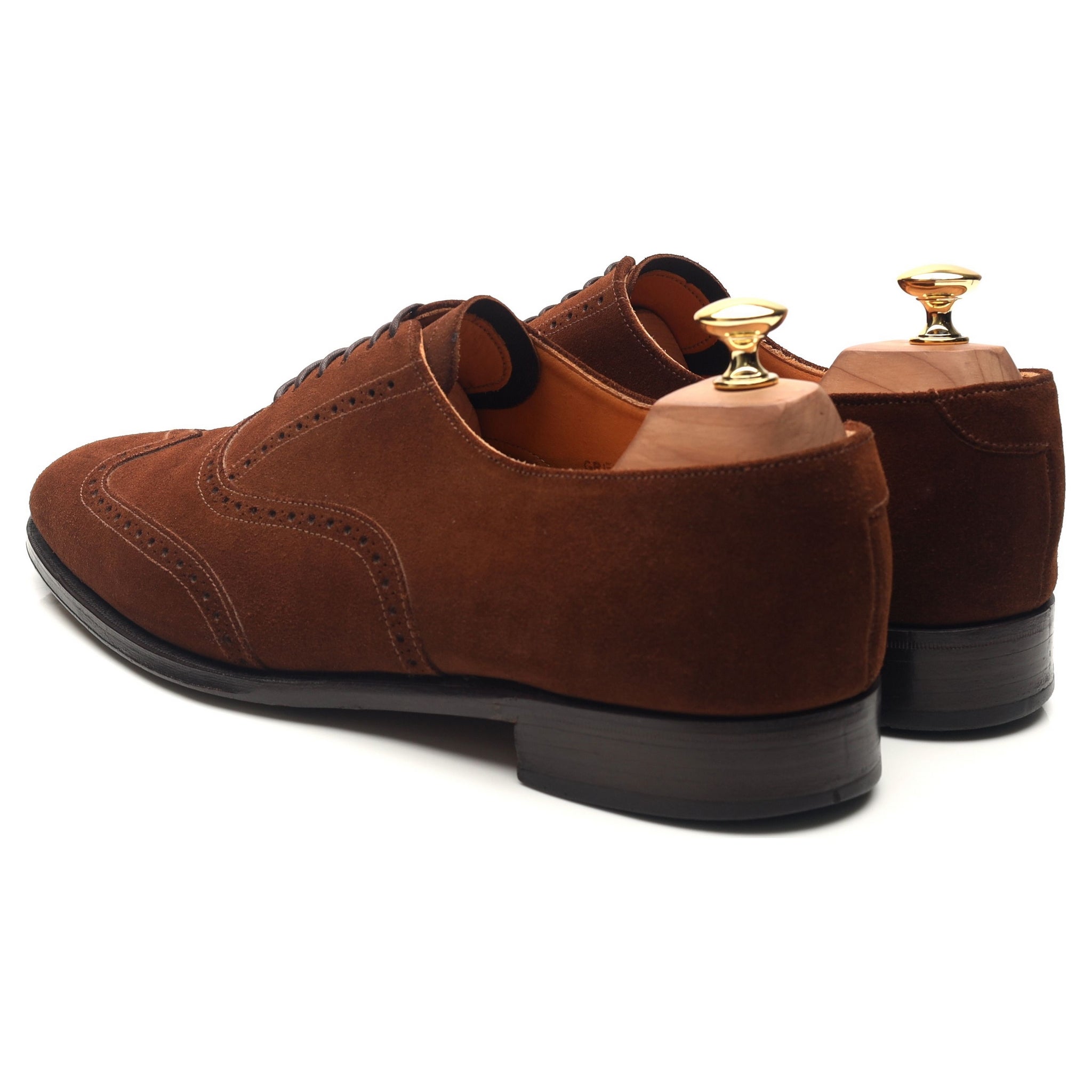 Grenson Vintage Brogues oxfords daim marron 10,5 UK