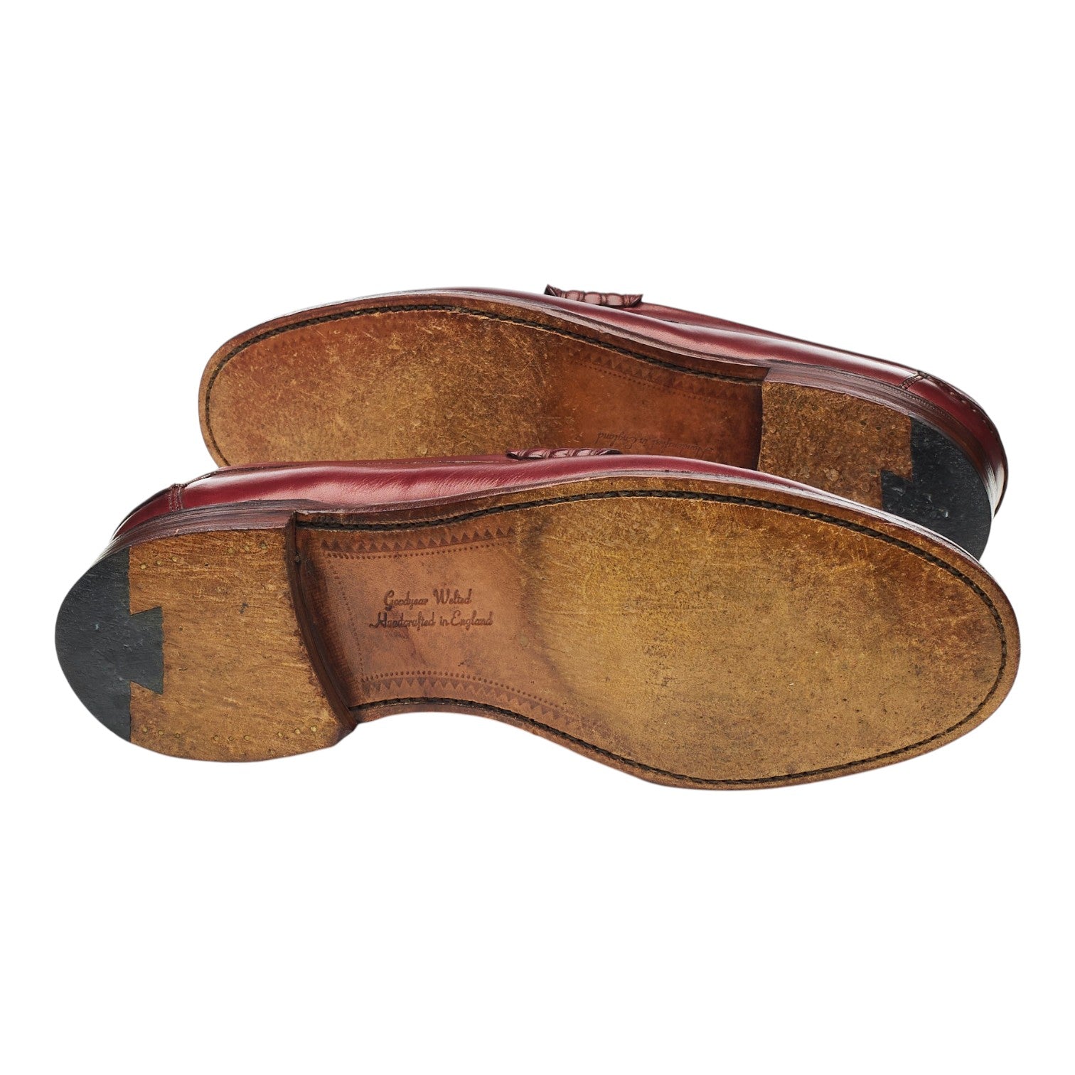 Loake 1880 Hackney mocassins cuir bordeaux 8 UK
