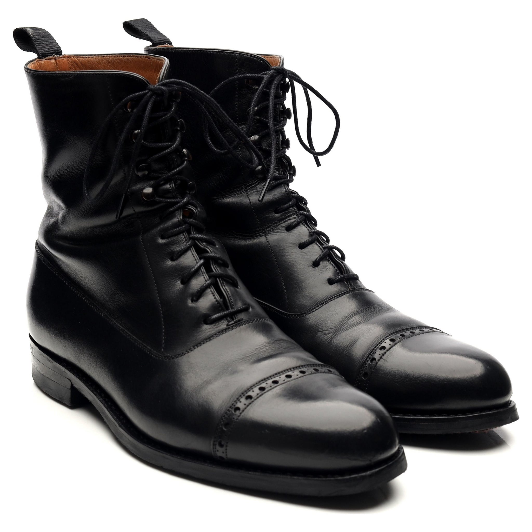Carmina 80092 boots cuir noir UK 7 semelle Dainite