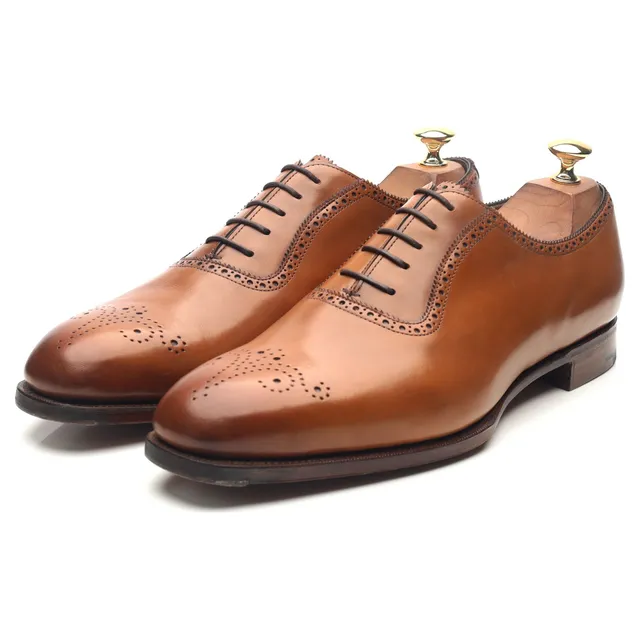 Edward Green Walcot richelieu cuir marron UK 9,5
