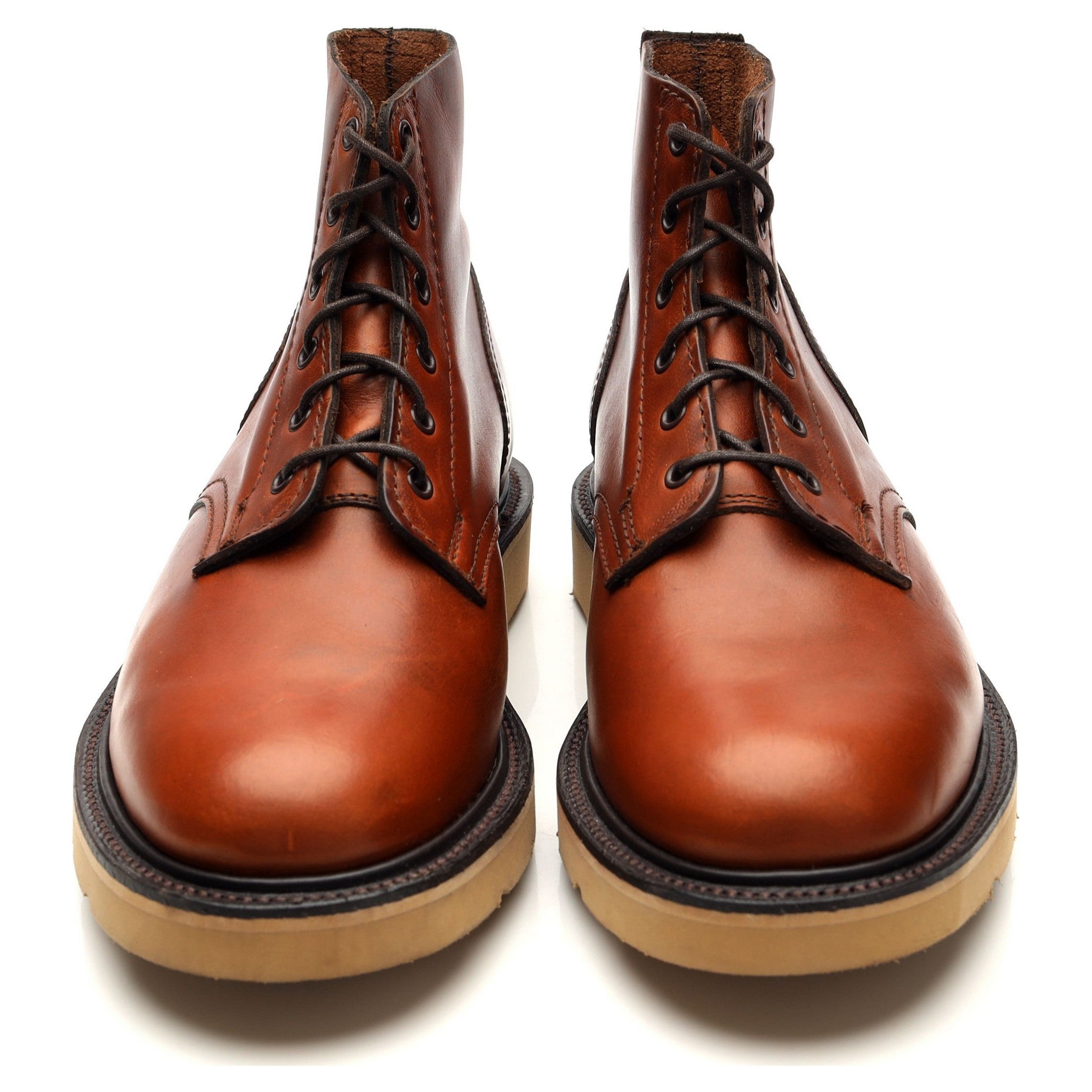 Sanders Harrison bottines derby cuir marron 6.5
