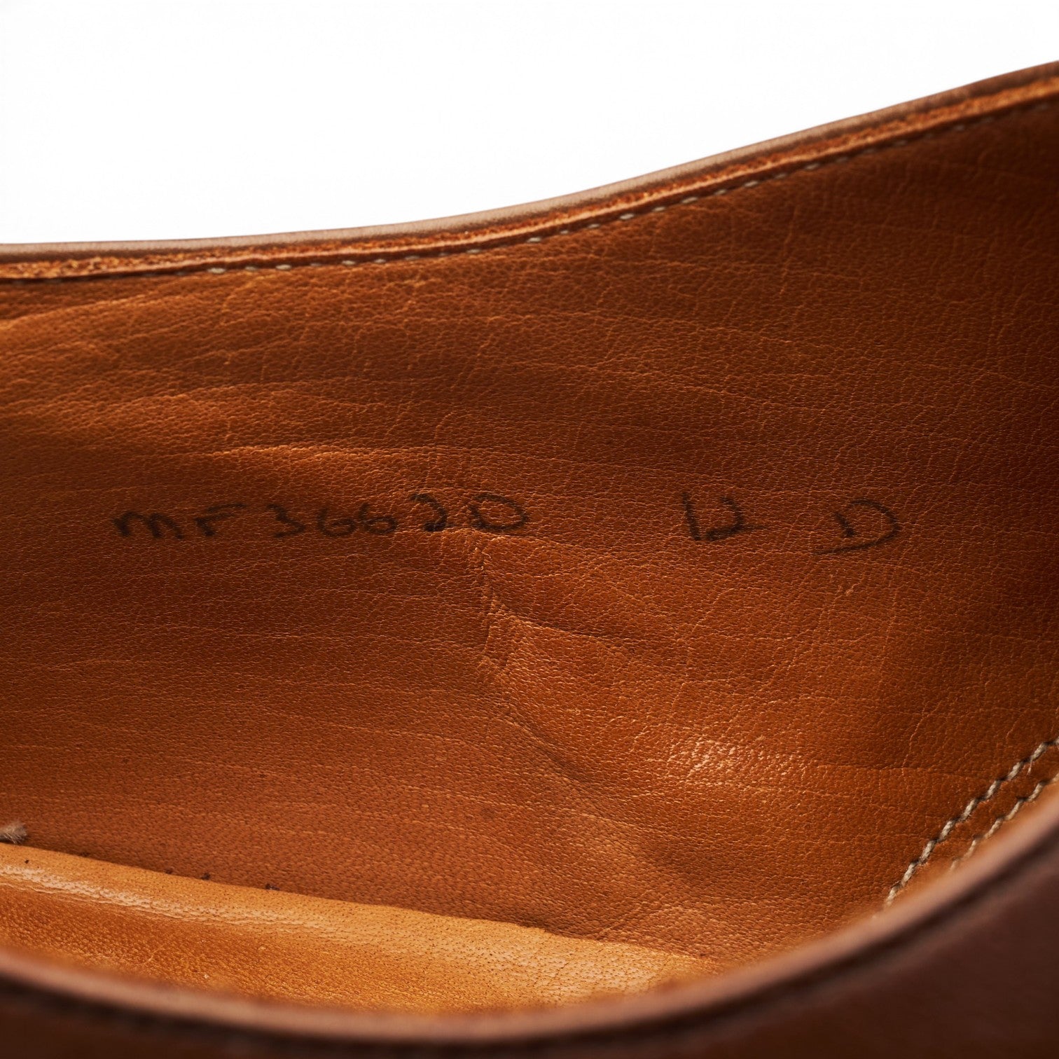 Ralph Lauren oxford cuir marron antique UK 11