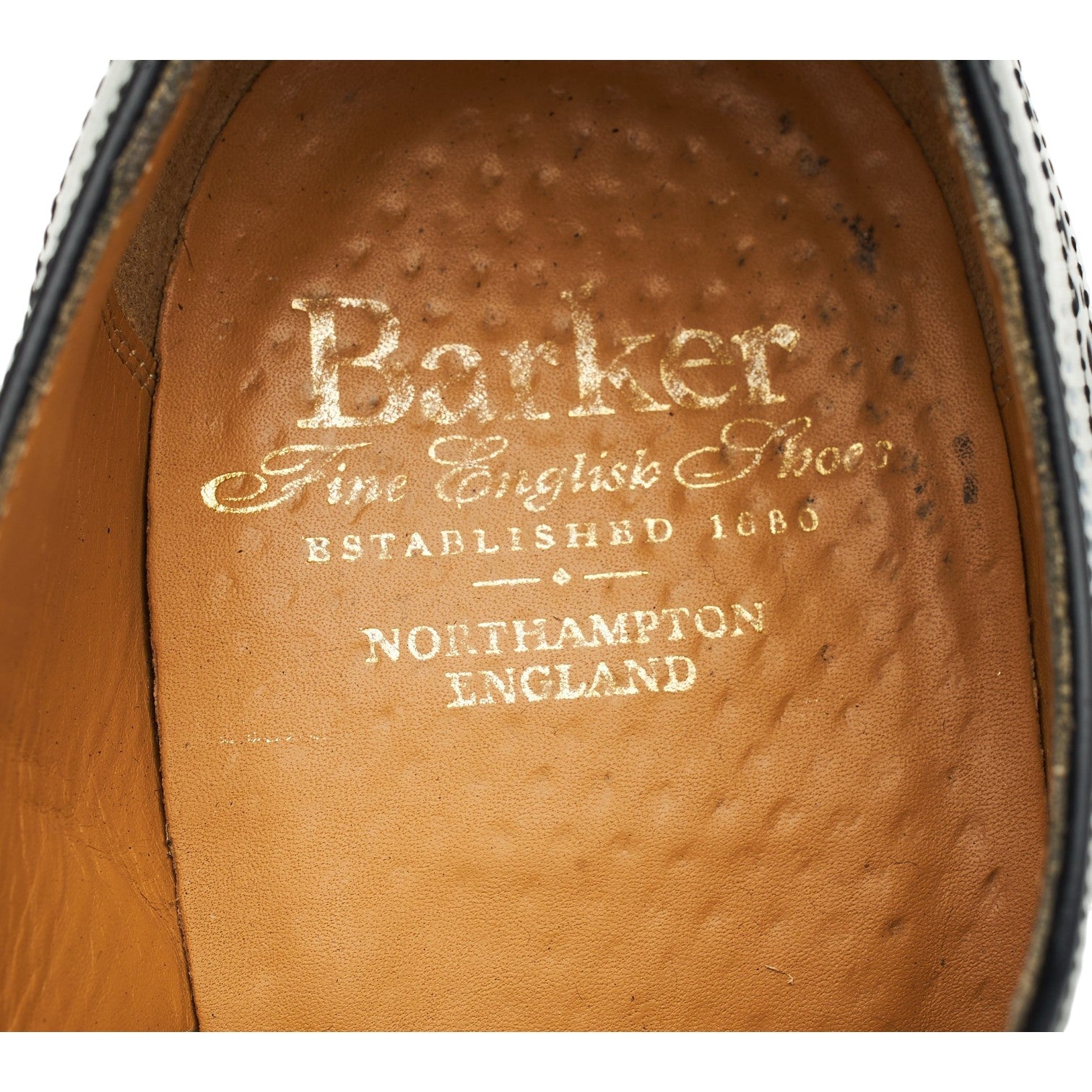 Barker Alfred richelieu cuir noir UK 9 large