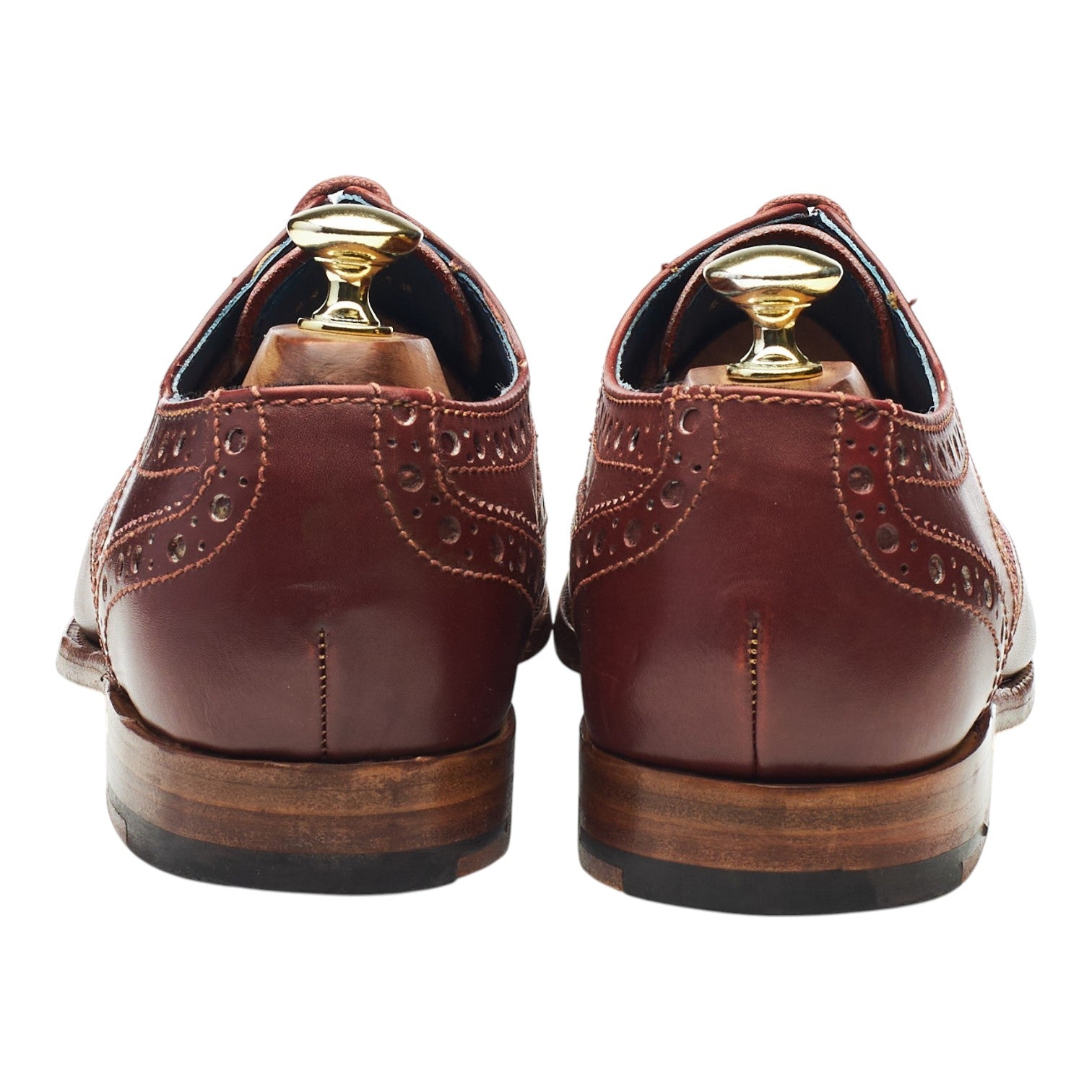 Barker Thompson derby cuir marron 7.5 large semelle cuir