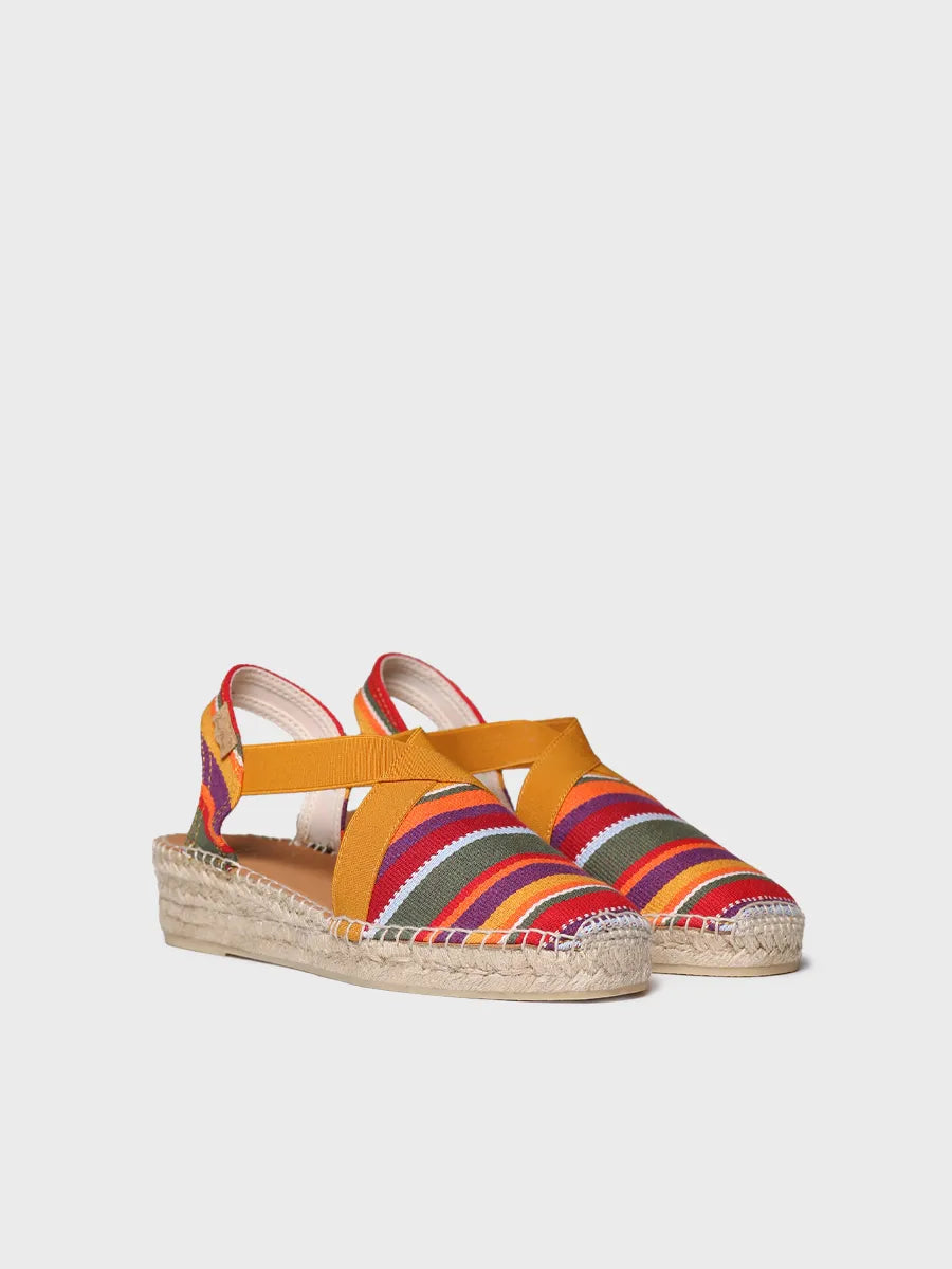 Toni Pons Vinaros espadrille coton raye vegan 3 cm