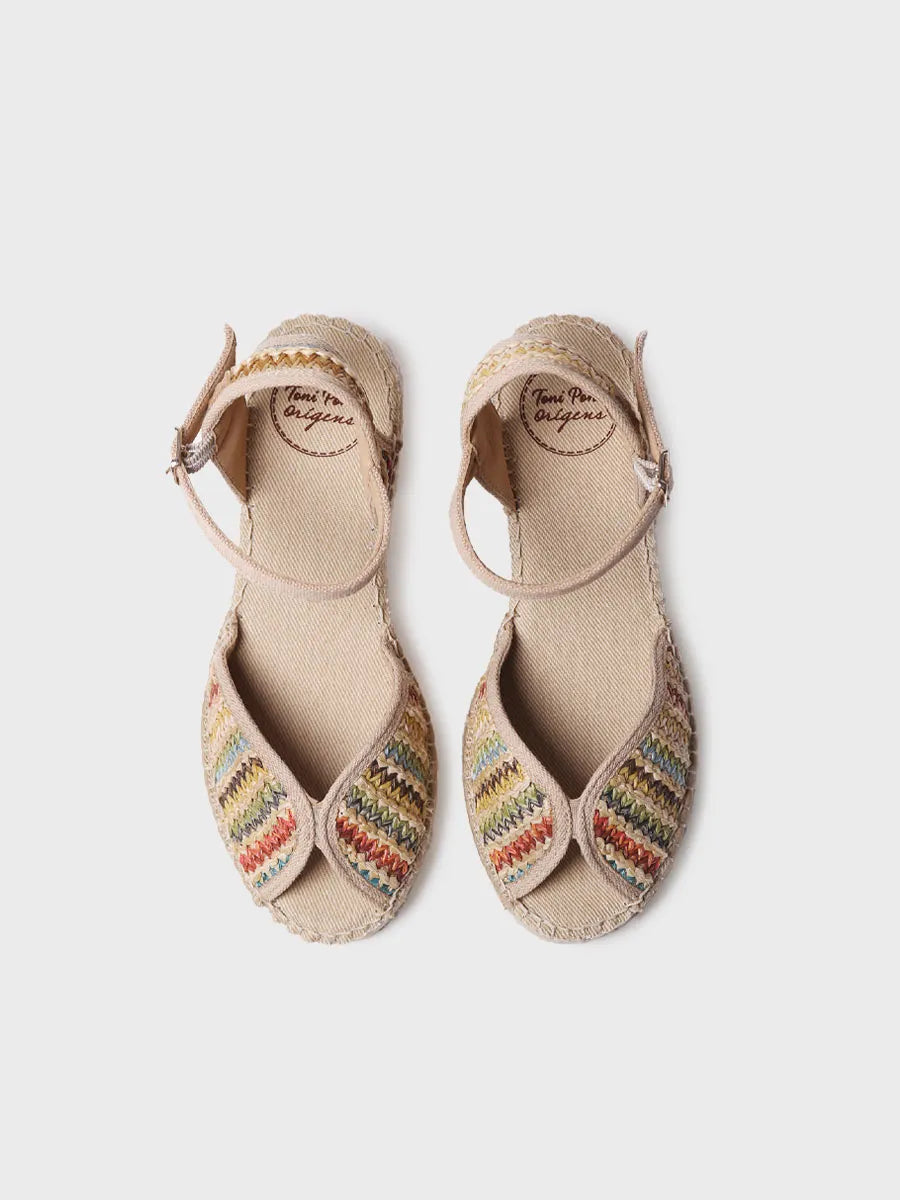 TONI PONS Bella-Ma espadrilles raphia multicolore