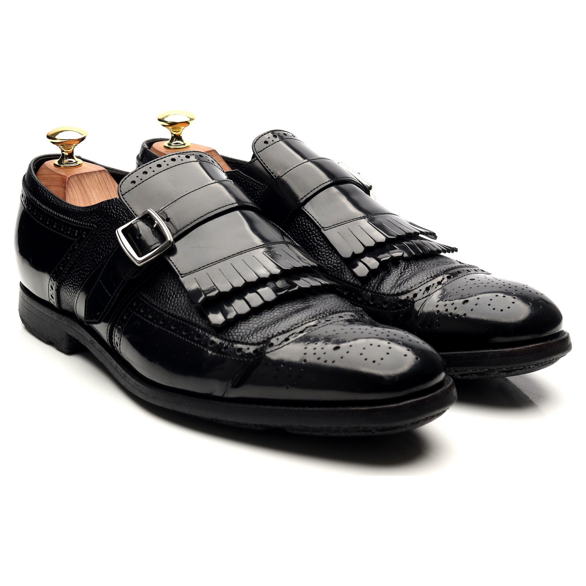 Church’s Shanghai monk strap cuir noir UK 8