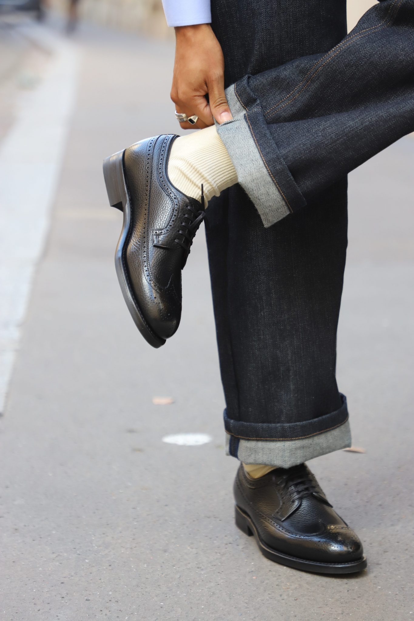 Malfroid Brogue-Master derby brogue cuir grainé
