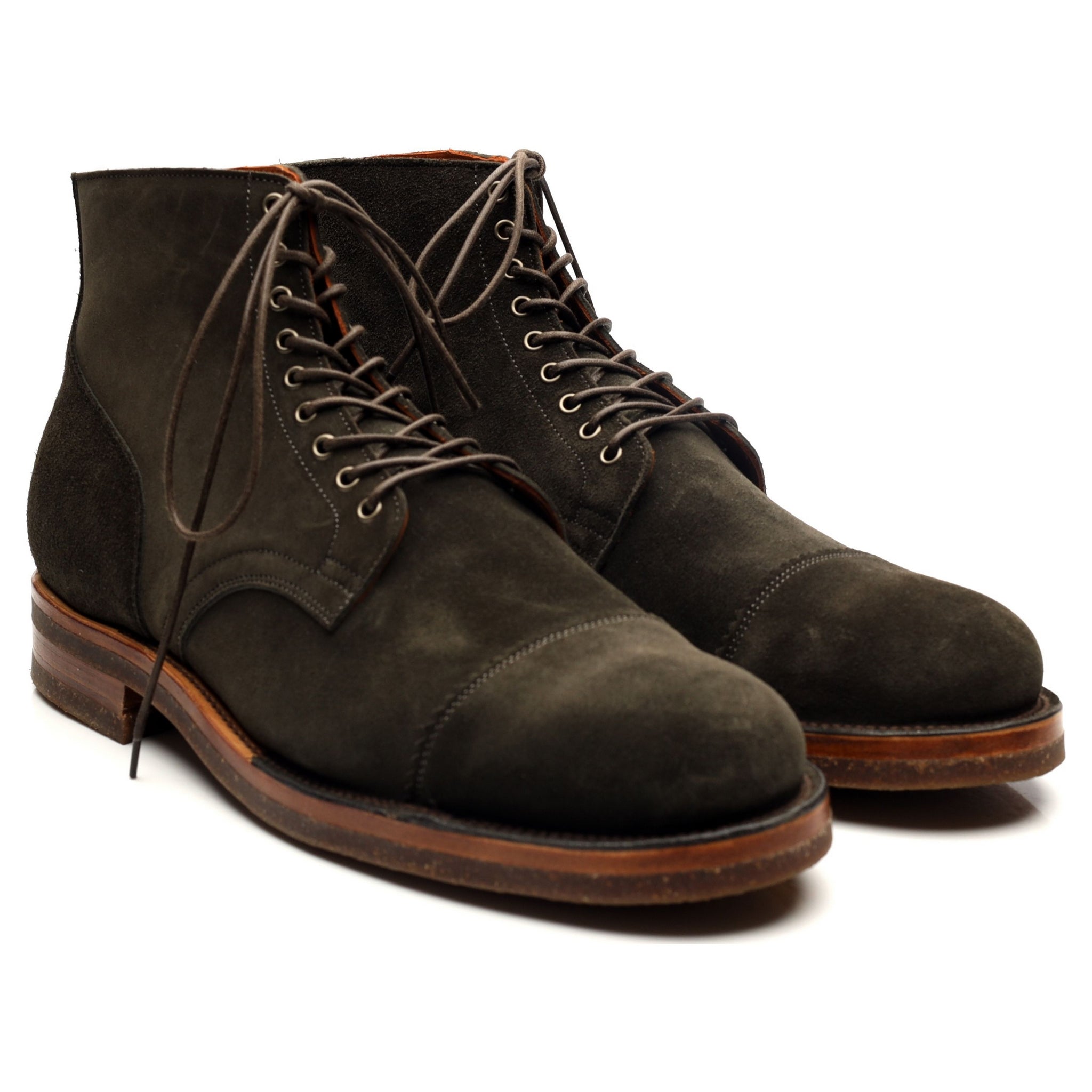 Viberg Service bottines daim vert pointure UK 10