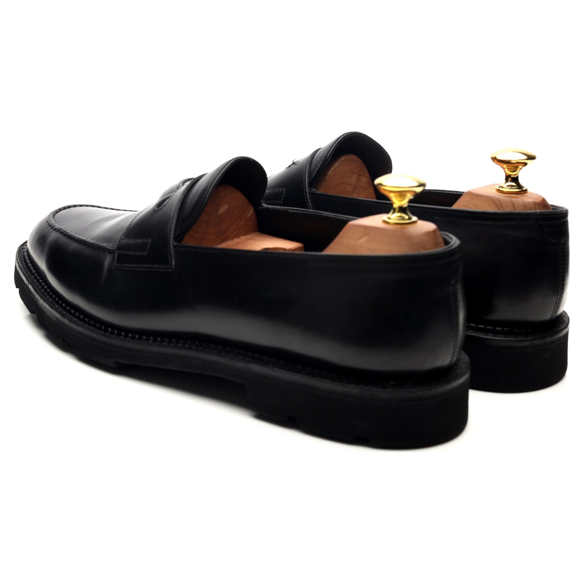 John Lobb Lopez mocassin cuir noir UK 8.5