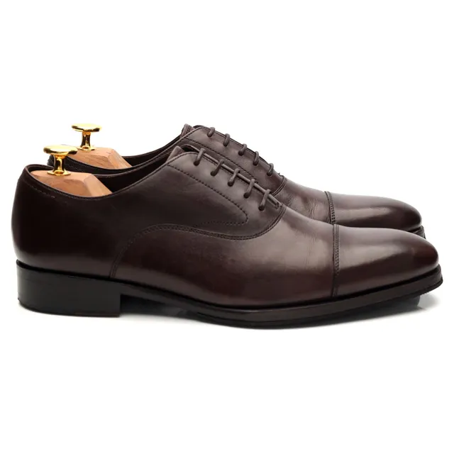 CNES Shoemaker C10 richelieu cuir marron UK 6