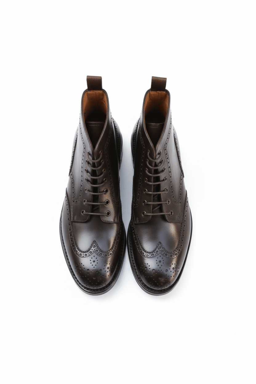 Malfroid Brogue-Master boots cuir semelle Dainite
