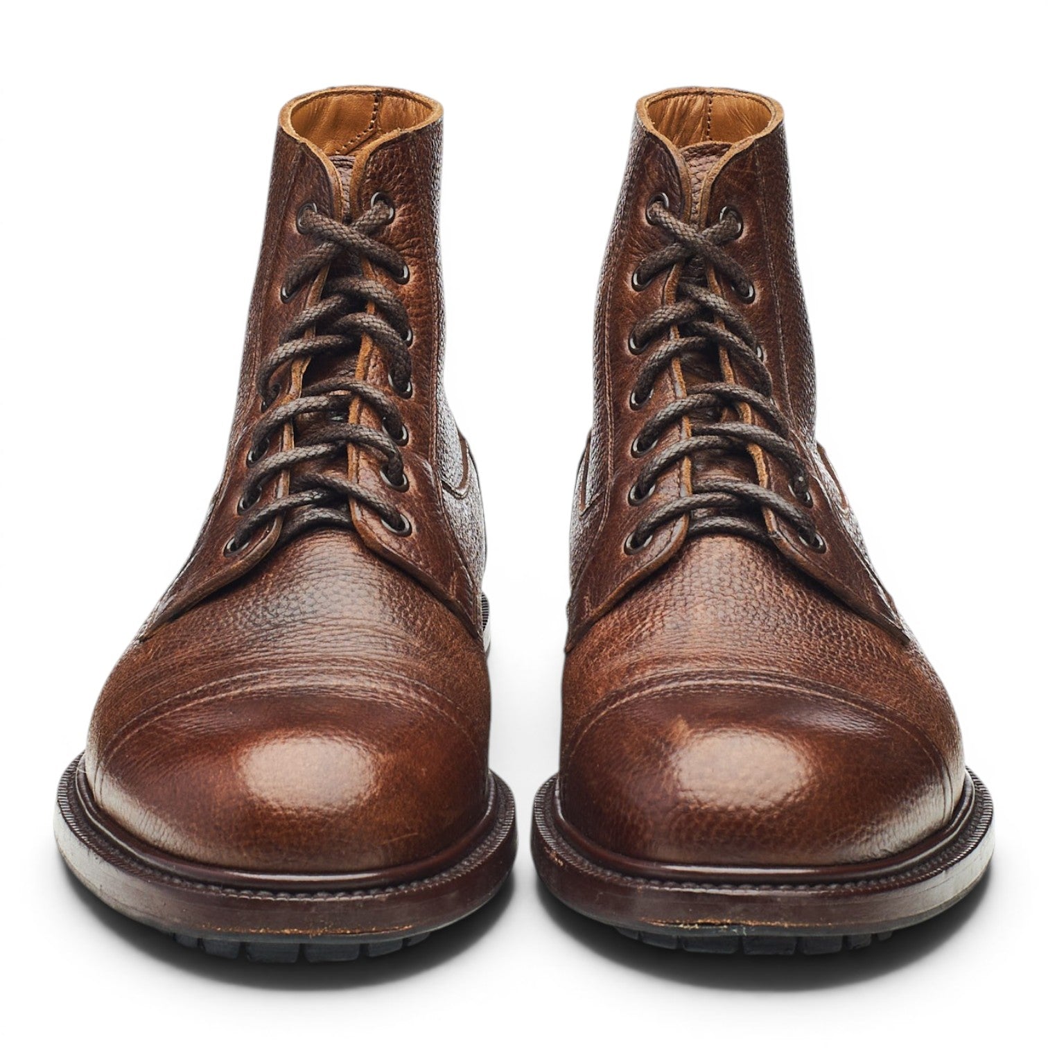 Velasca Milano Giasee bottines UK 6.5 cuir marron derby