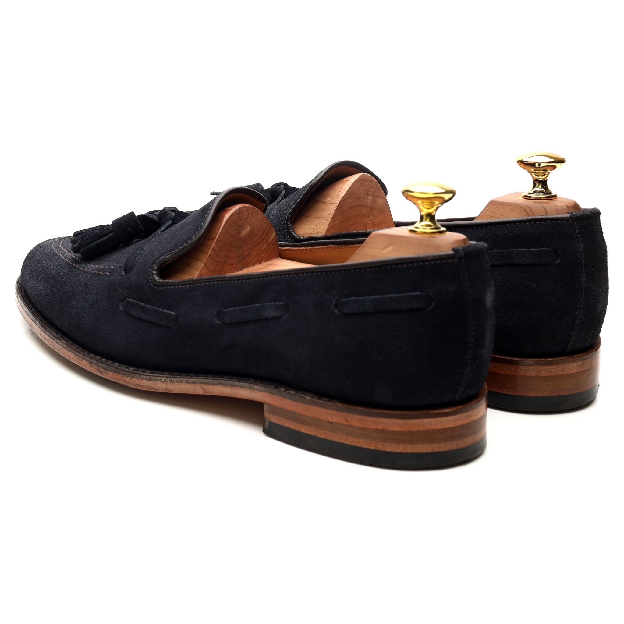 Loake Lincoln mocassin daim bleu UK 8
