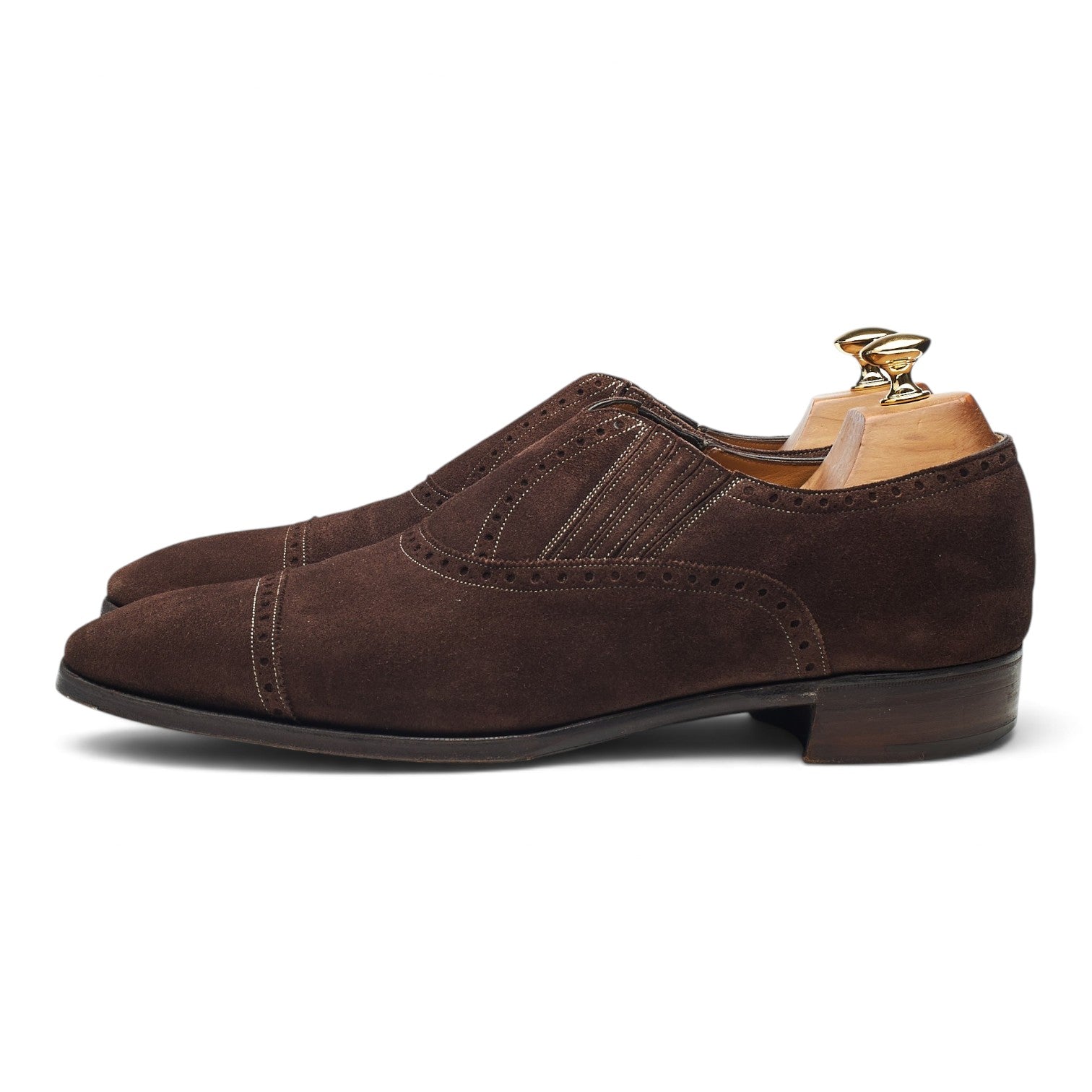 Gaziano & Girling Chelsea brogue suède marron UK 10