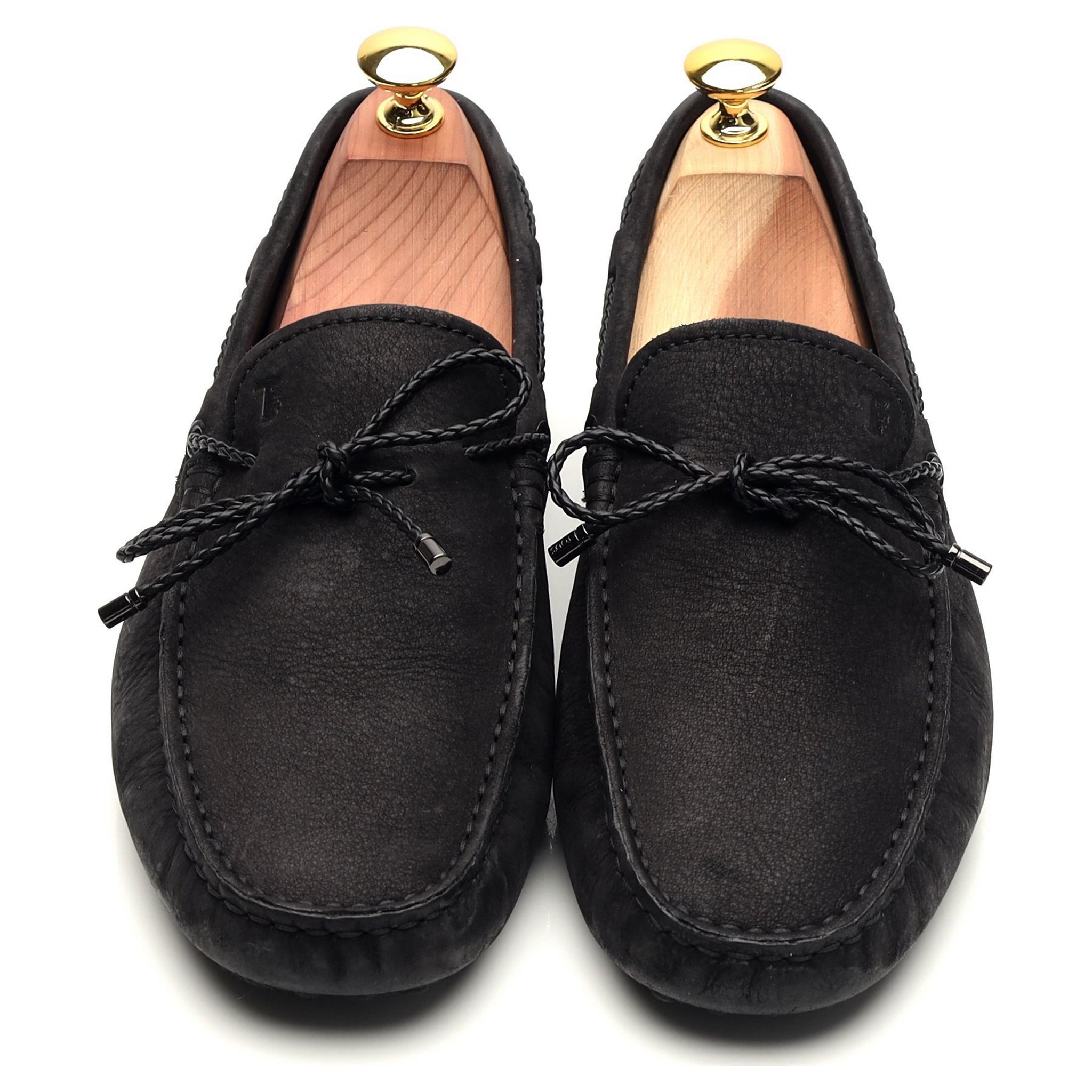 Tod's Gommino mocassins nubuck noir UK 6