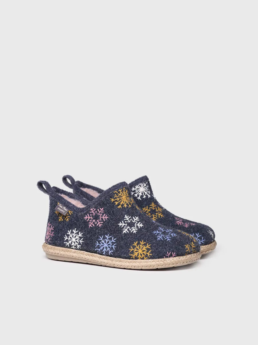 Toni Pons DUNA-CP chaussons femme feutre marine