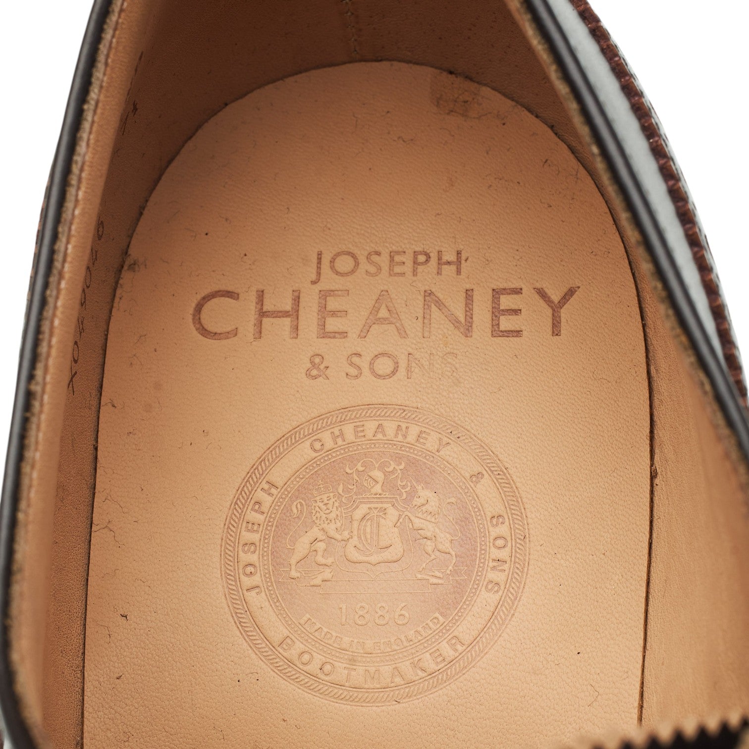 Cheaney 2873 richelieu brogue cuir marron UK 7.5