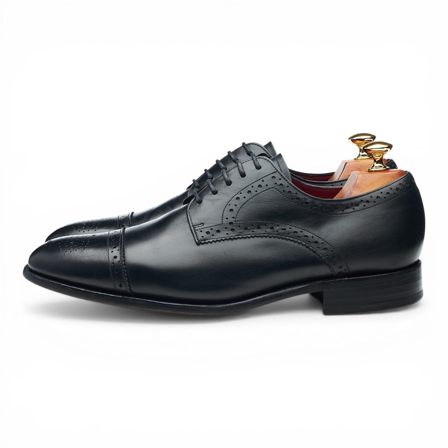 Barker derby brogue cuir noir UK 8.5