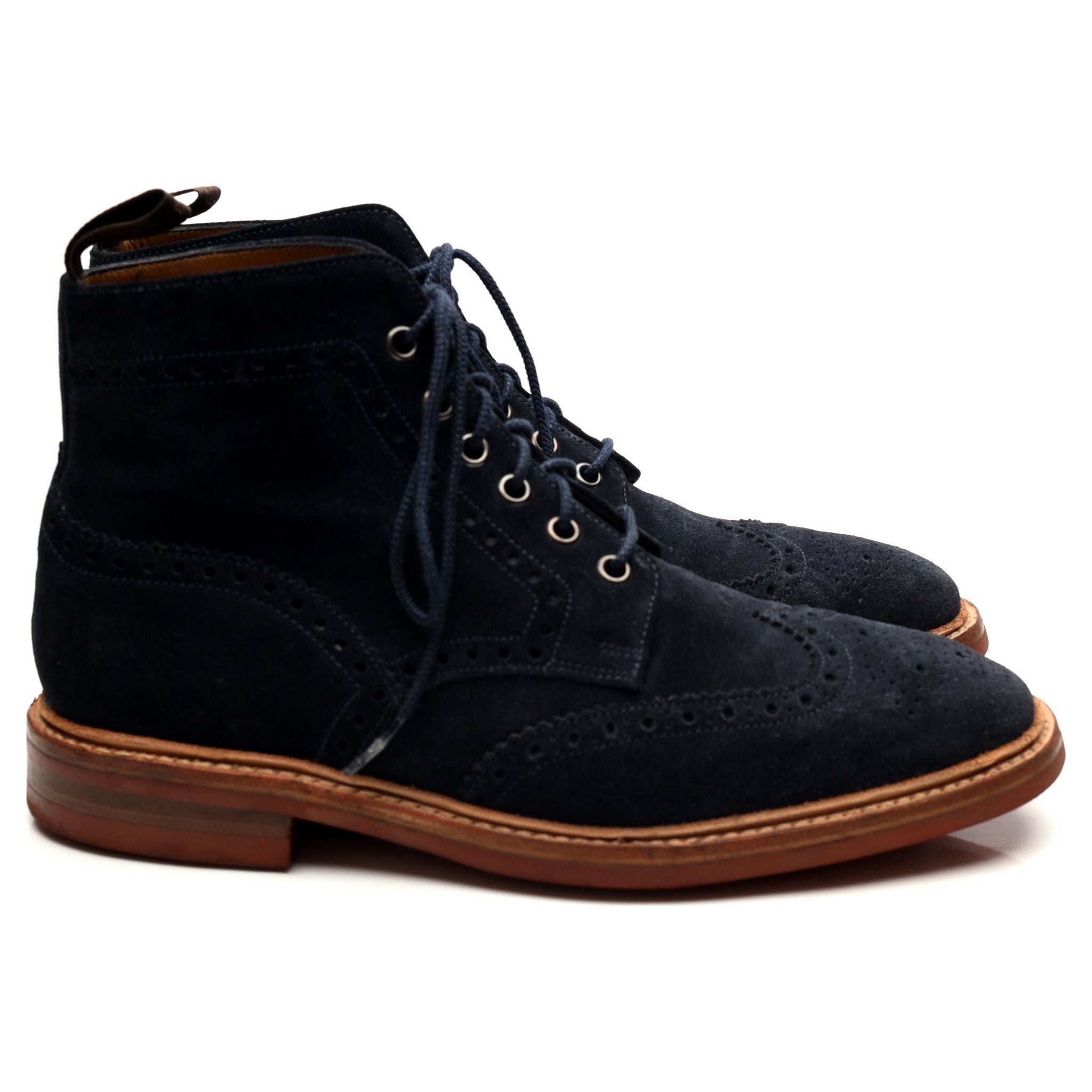 Loake 1880 Winchester boots suède bleu marine UK 7