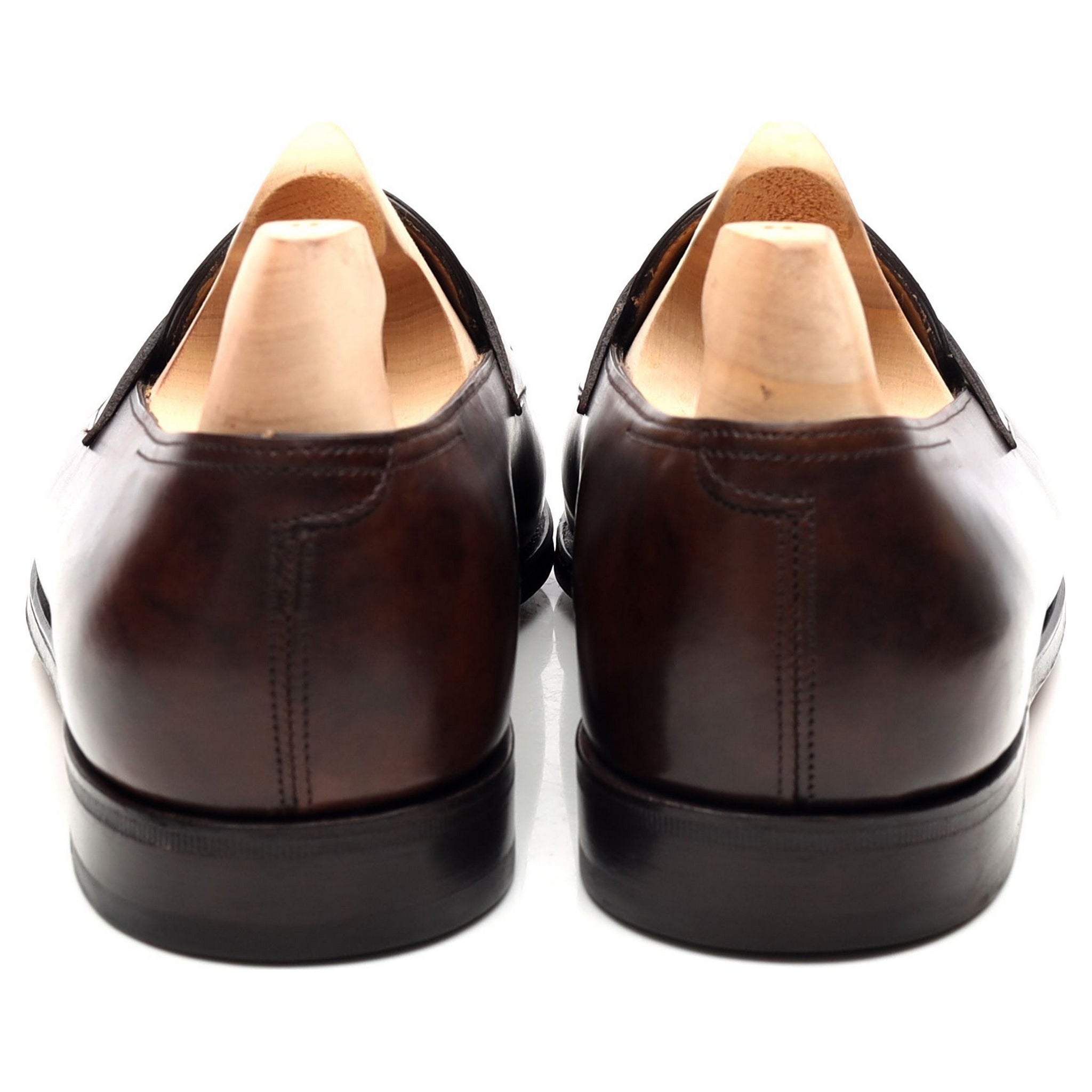 John Lobb Lopez mocassin cuir musée marron UK 8.5