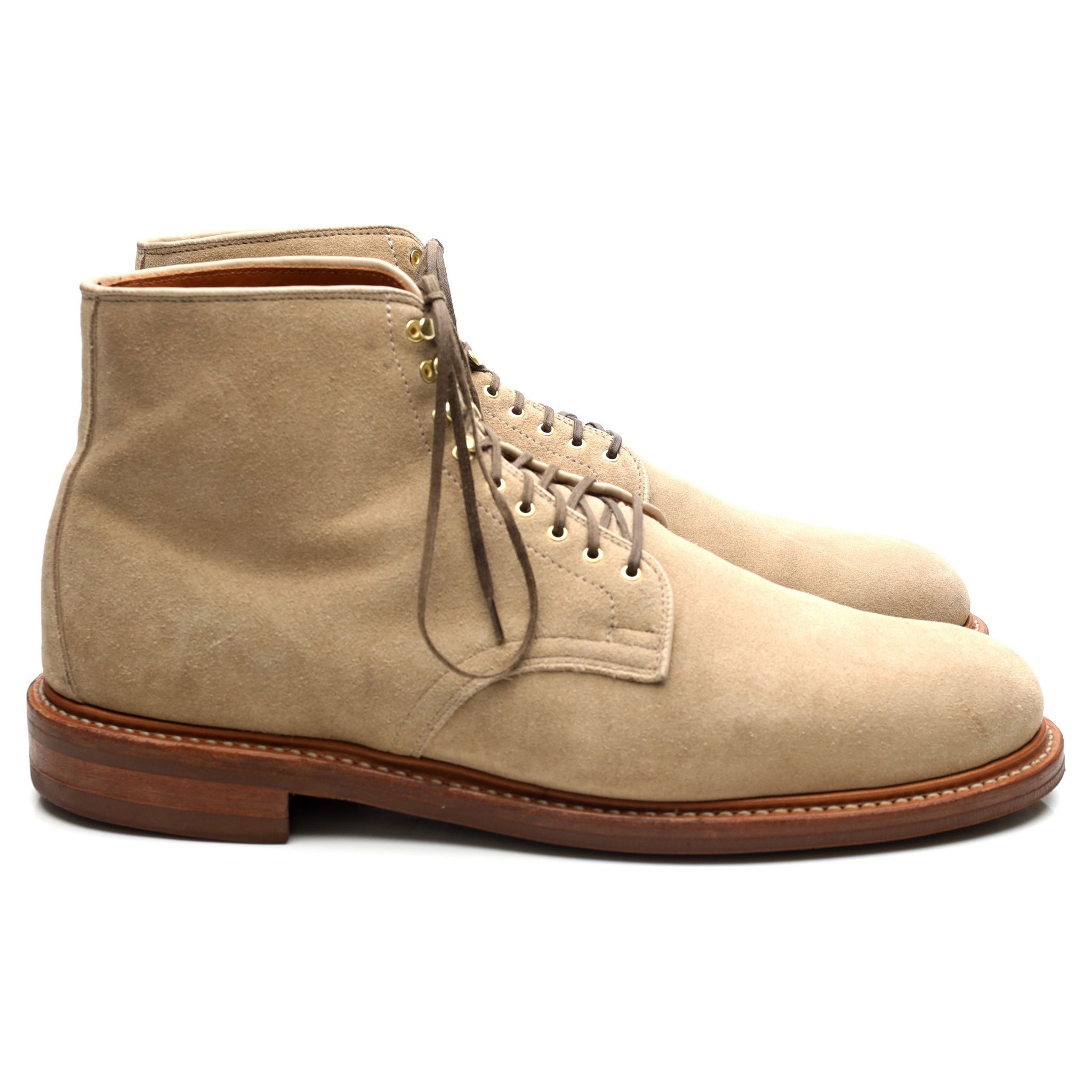 Viberg Service Boots bottines daim beige UK 11