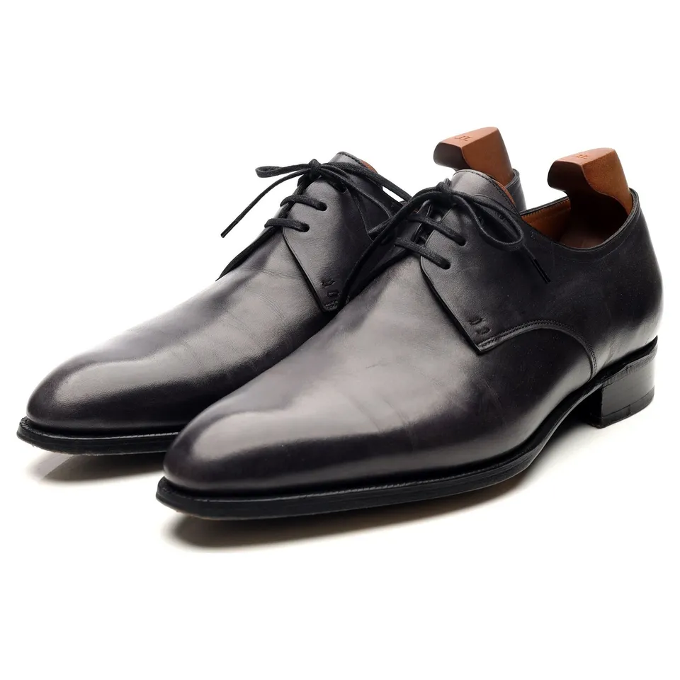 John Lobb Saint Crepin 2013 derby cuir noir UK 8.5