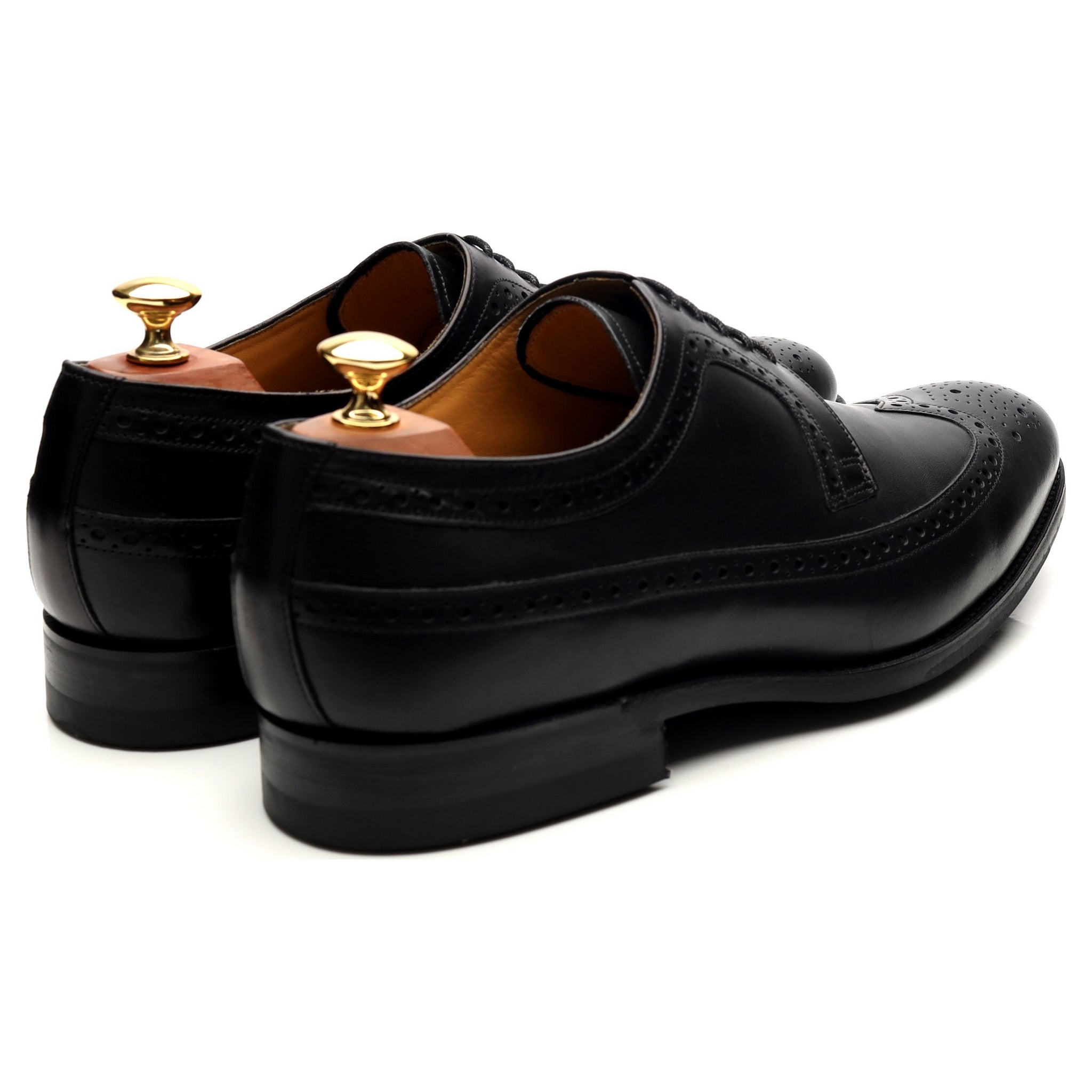 Barker Bath derby brogue cuir noir pointure UK 9