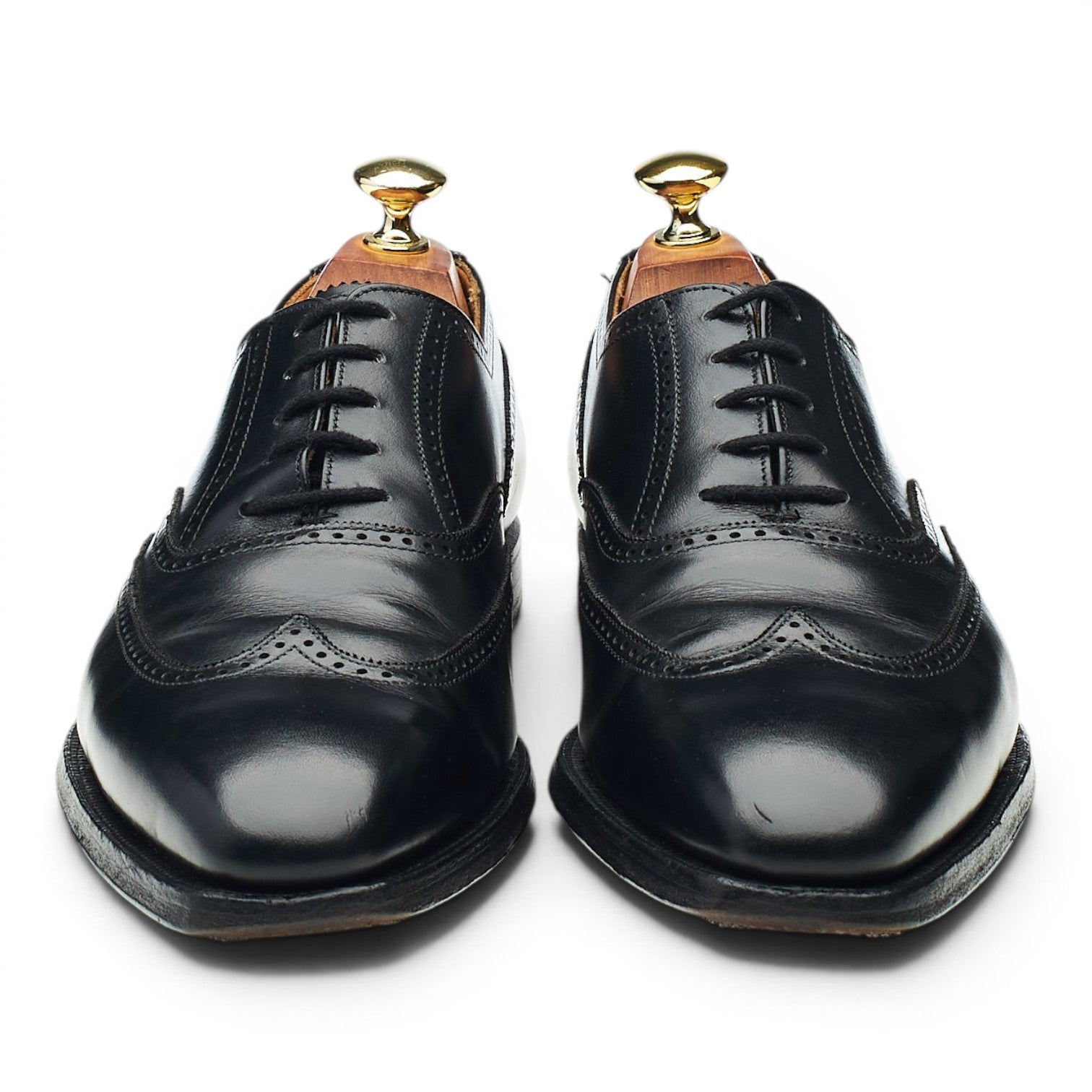 Crockett & Jones Drummond derbies cuir noir brogues UK 7