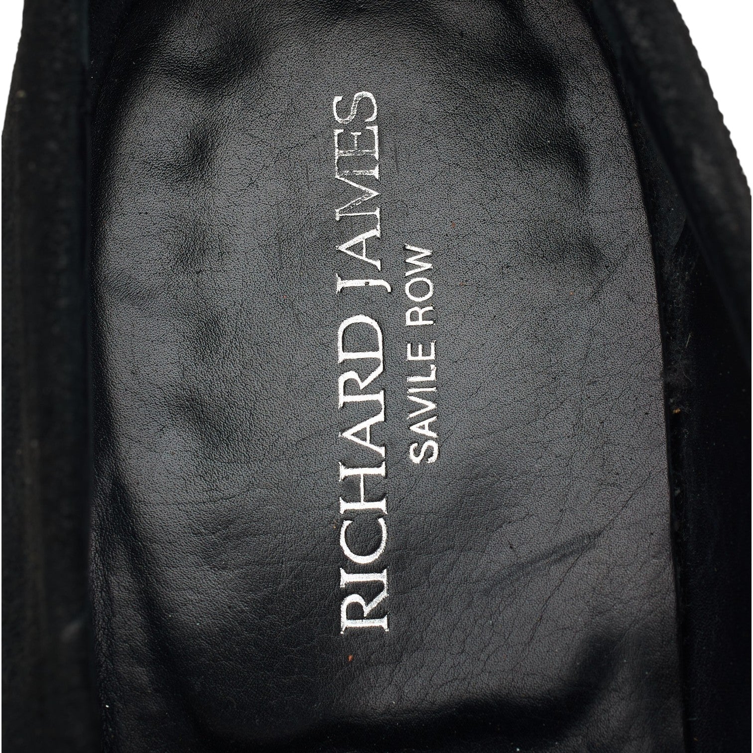 Richard James Walton mocassins suède noir UK 8.5