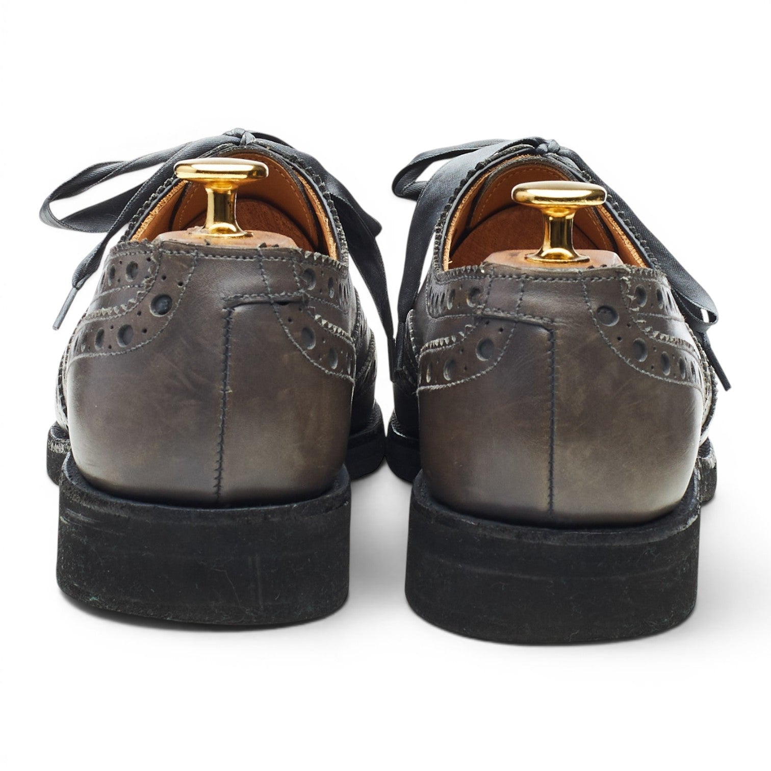 Crockett & Jones Anna Oxfords cuir gris 6 UK