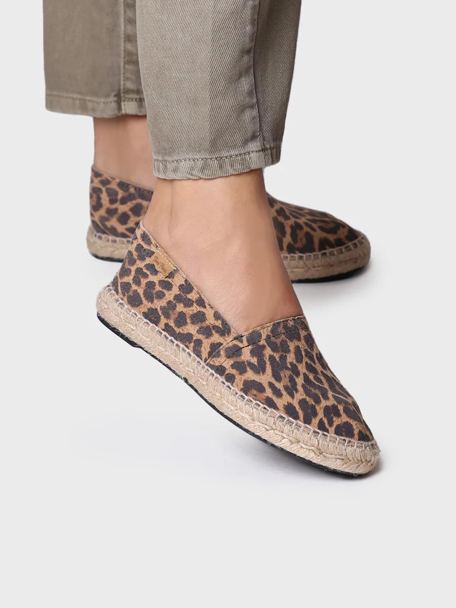 Toni Pons Rwanda espadrille plate léopard