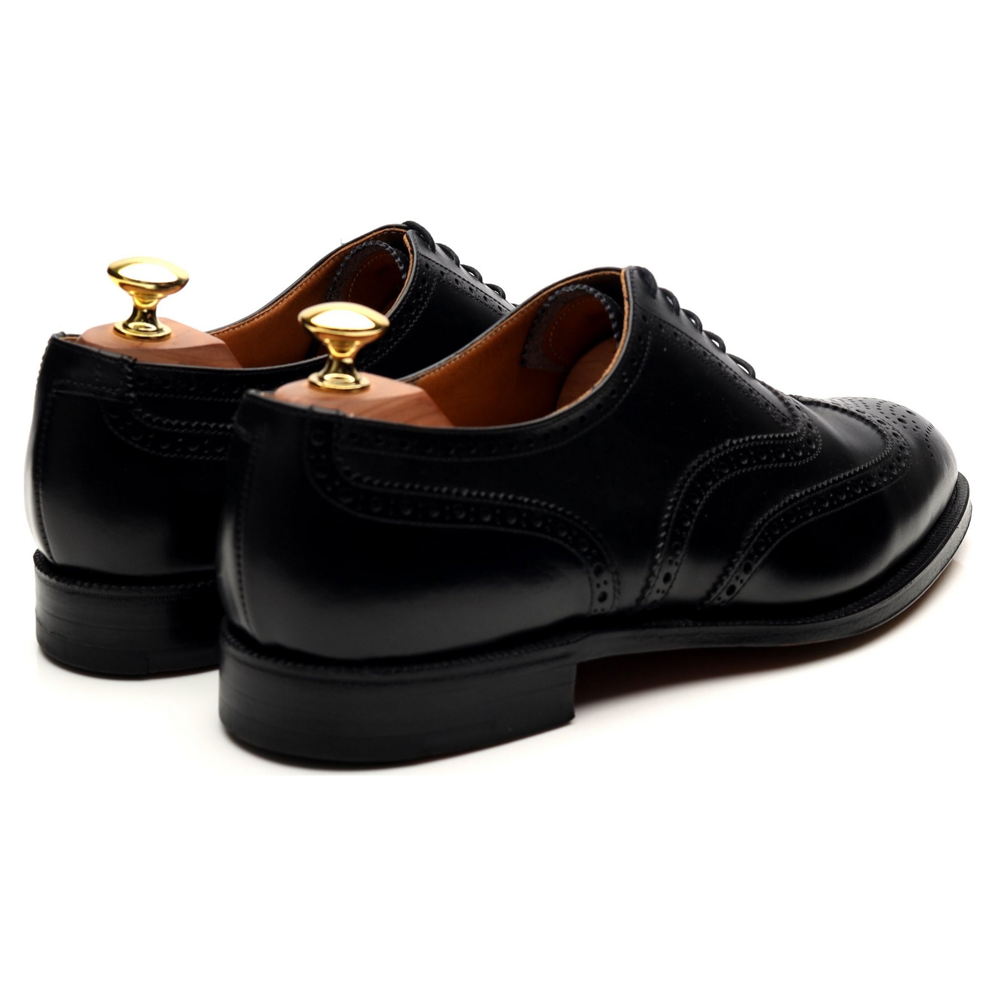 Crockett & Jones Canterbury richelieu brogue cuir noir 8,5