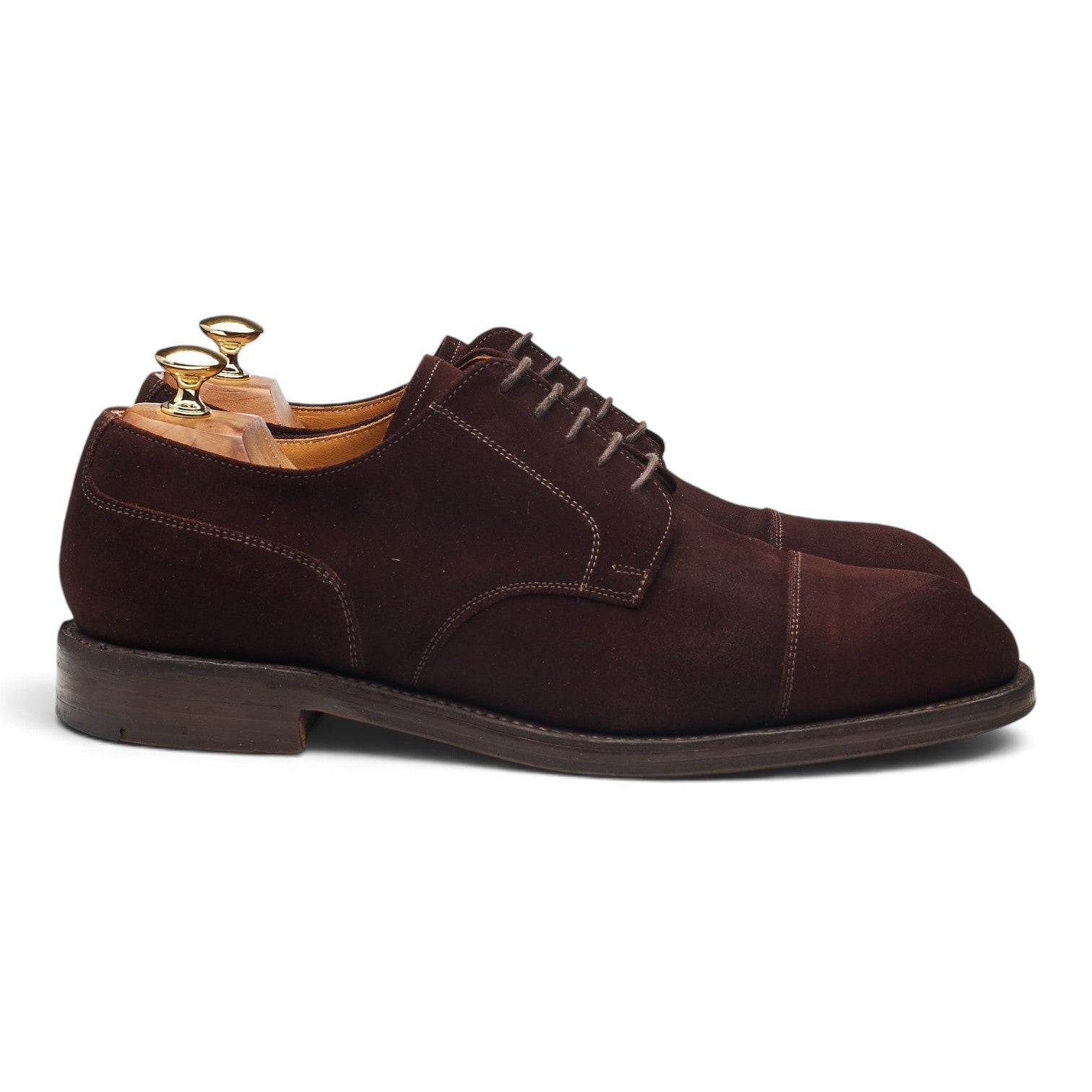 Cheaney Deacon derby daim bordeaux UK 10
