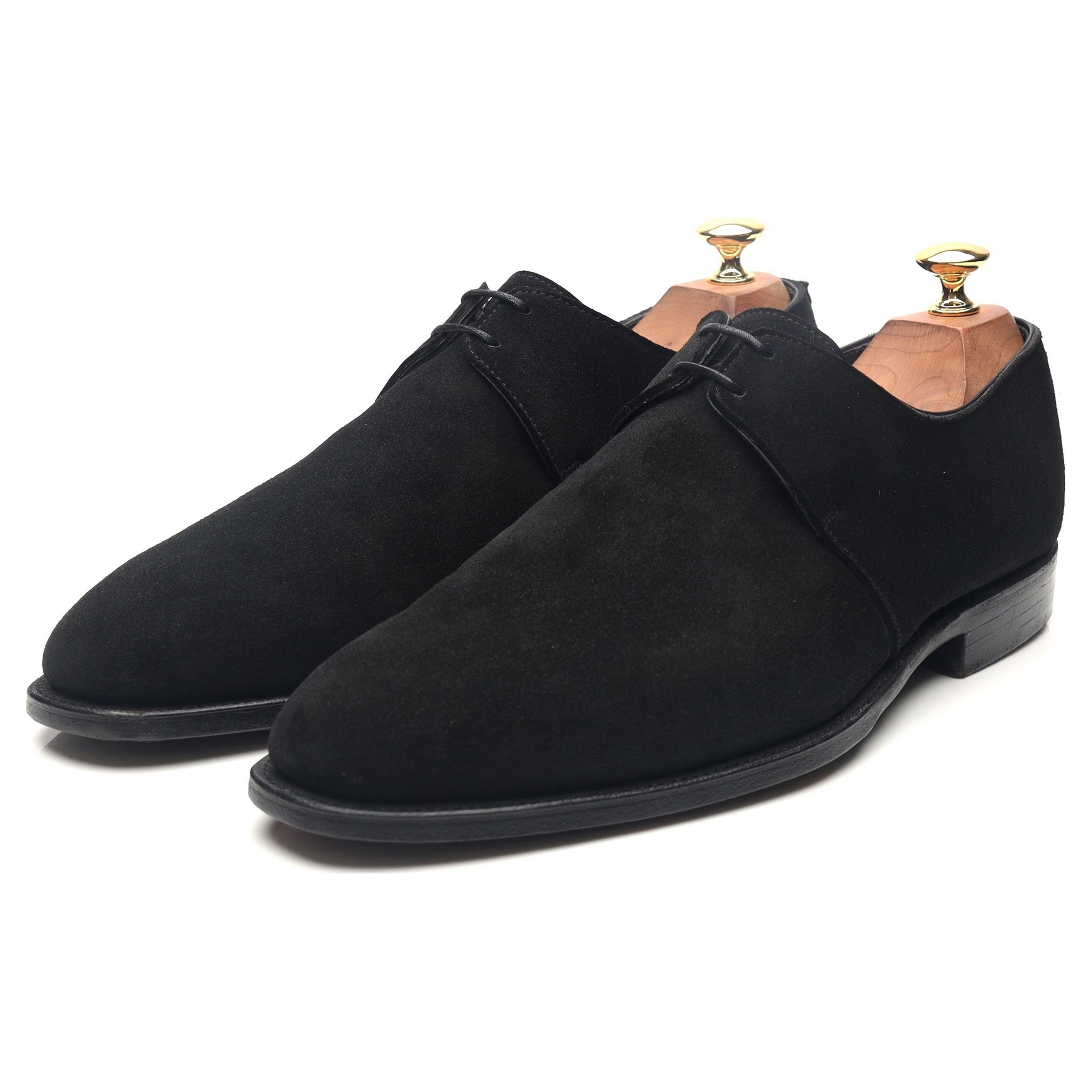 Crockett & Jones Stanley derby daim noir pointure 9,5 E