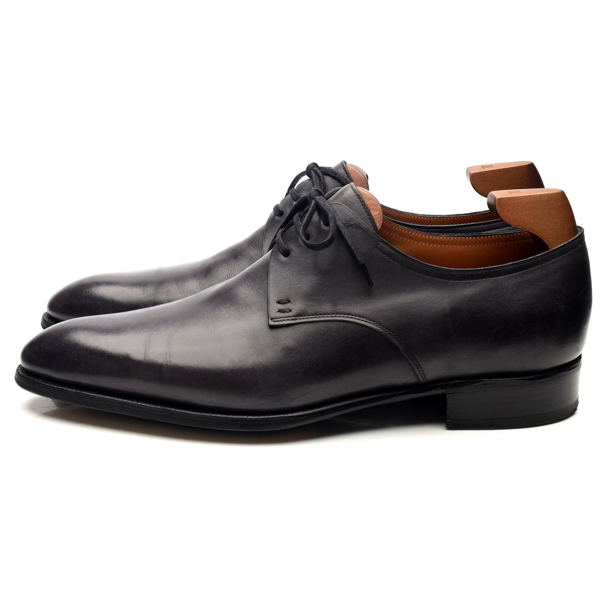 John Lobb Saint Crepin 2013 derby cuir noir UK 8.5