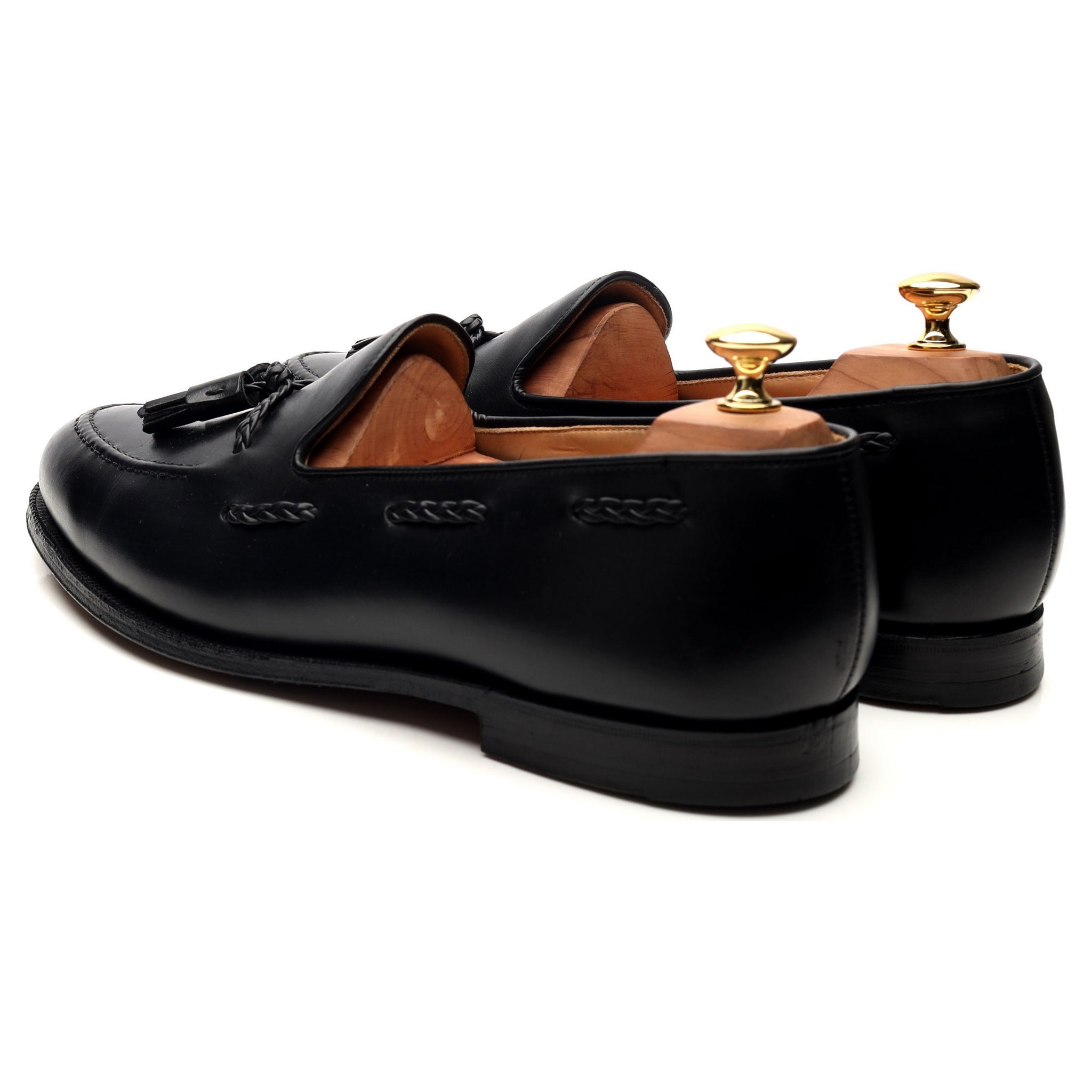 Crockett & Jones Langham mocassins cuir noir UK 10.5