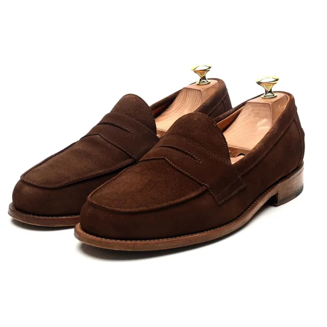 Sanders Madrid mocassins daim marron UK 8