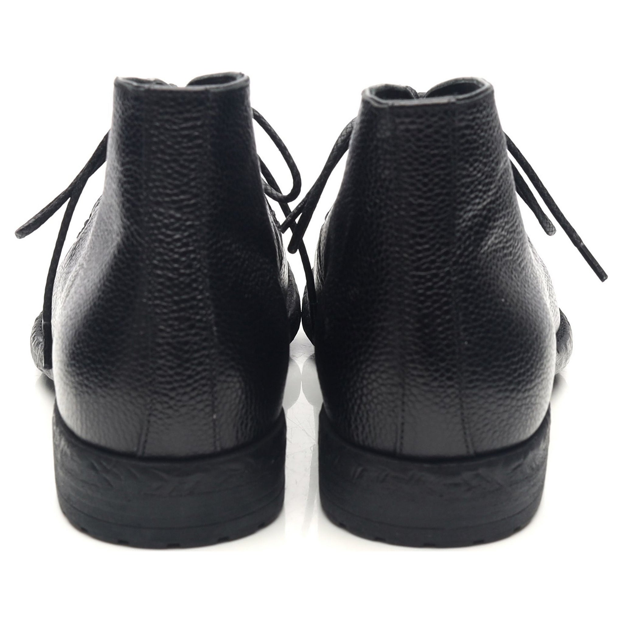 Officine Creative boots chukka cuir grainé noir UK 6