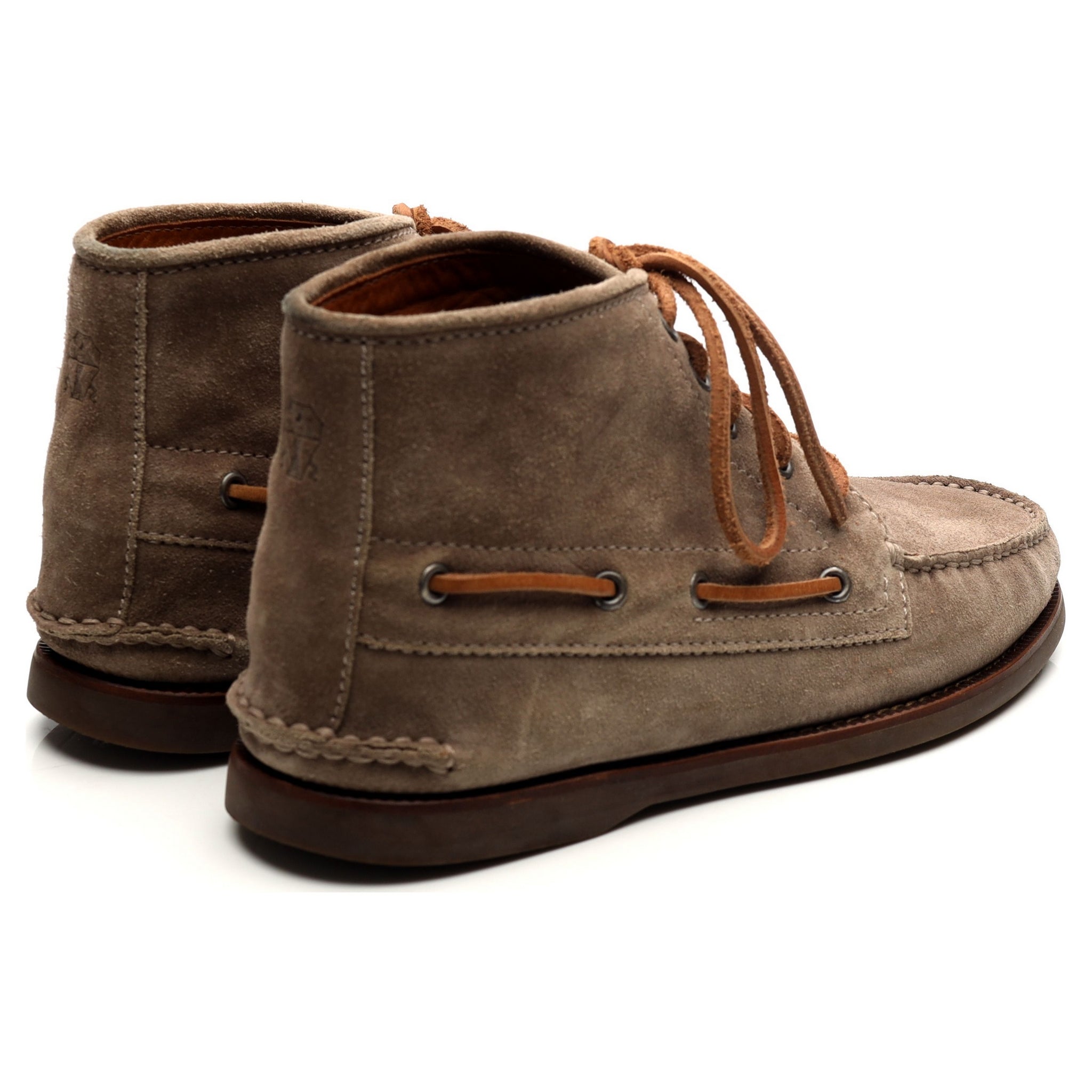 Brunello Cucinelli bottines suède beige homme UK 7