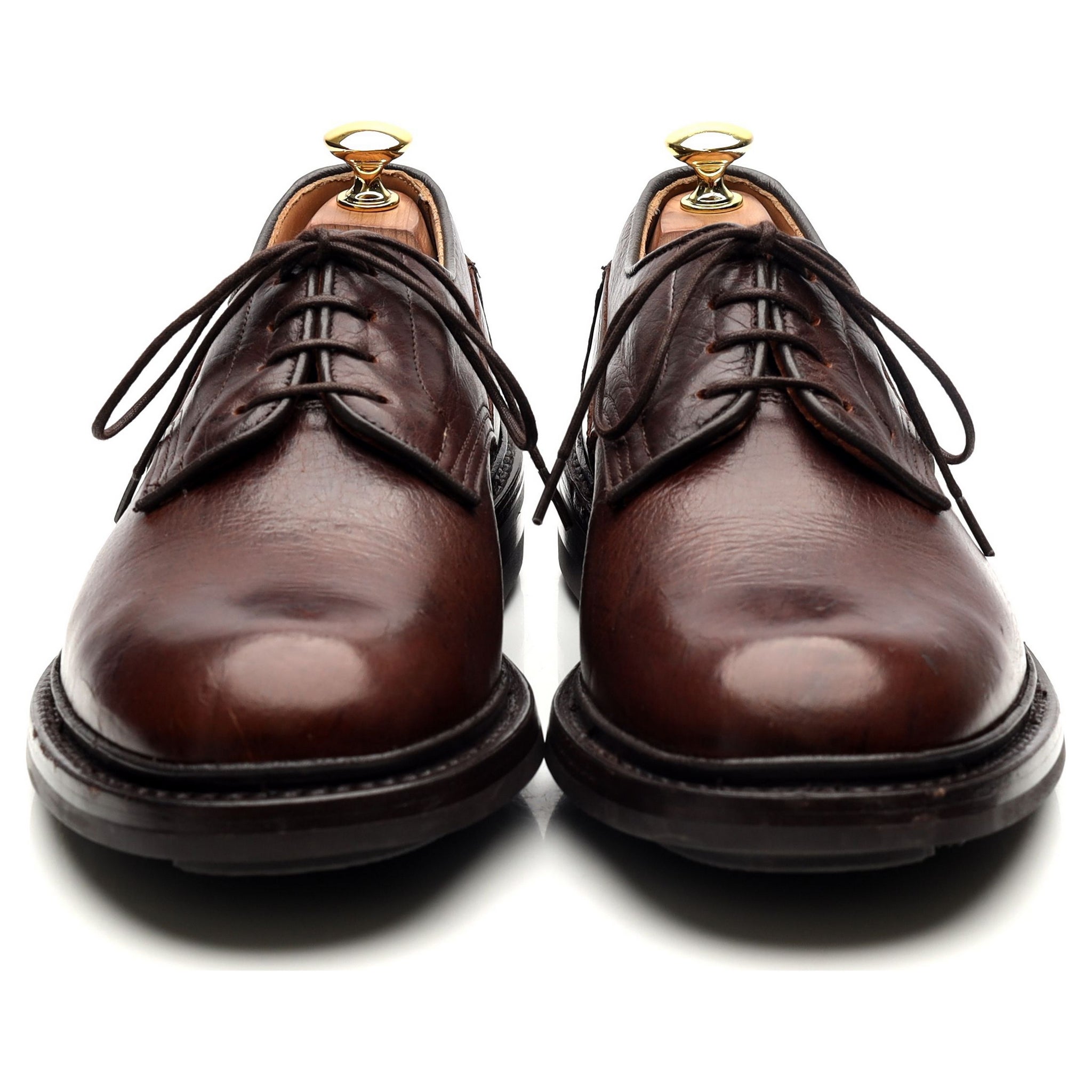 Tricker's Woodstock derby cuir marron pointure UK 8